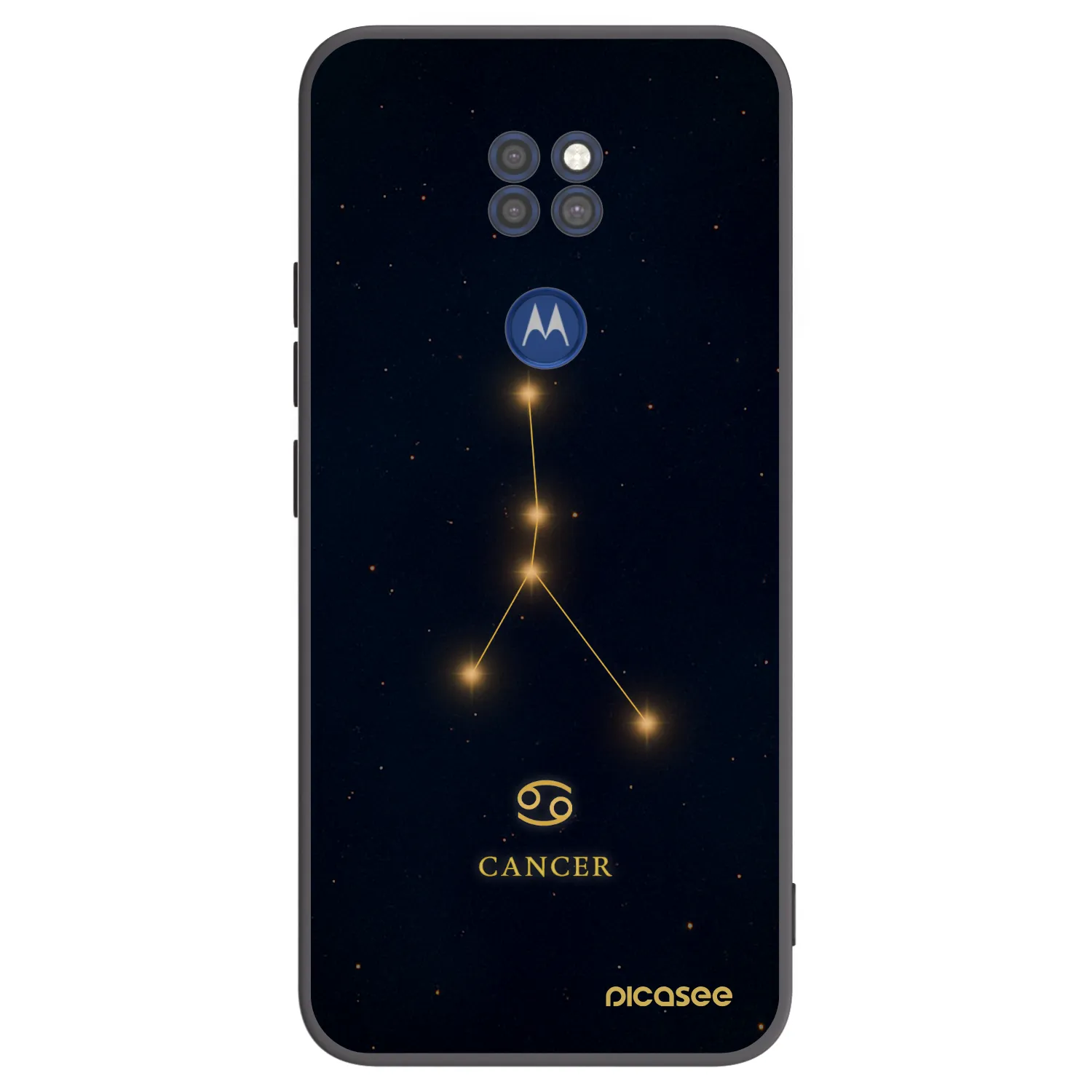 Picasee silikonski črni ovitek za Motorola Moto G9 Play - CANCER