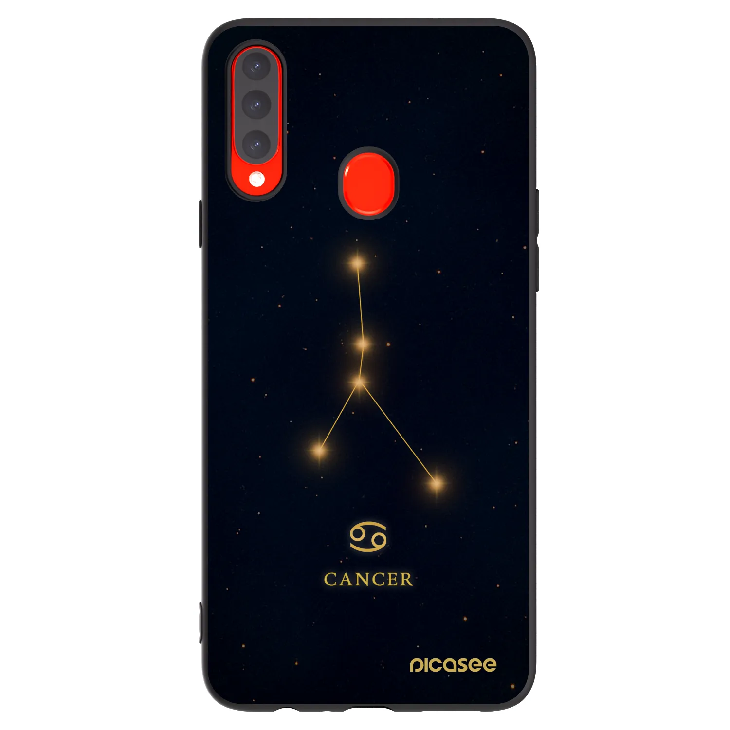 Picasee silikonski črni ovitek za Samsung Galaxy A20s - CANCER