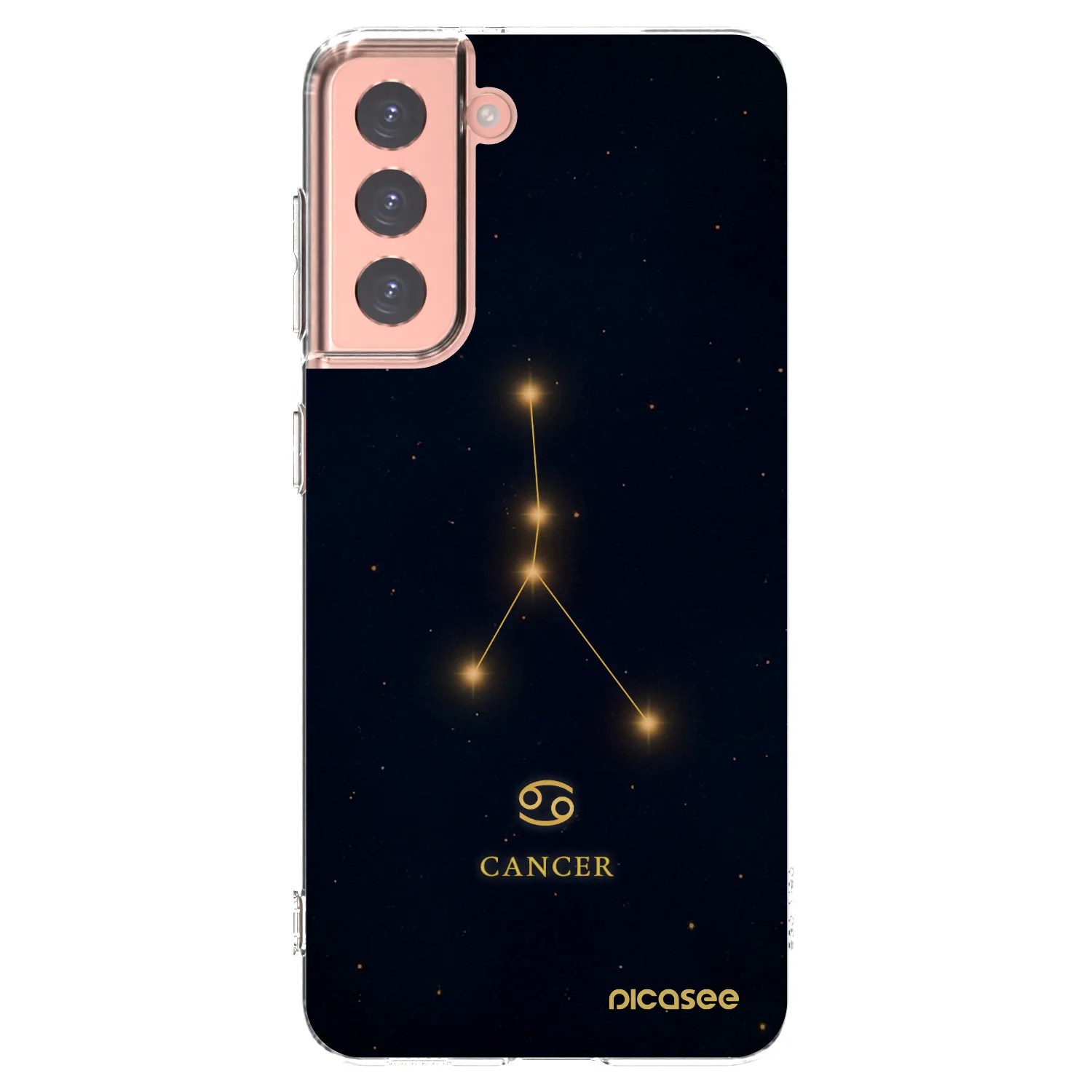 Picasee silikonski prozorni ovitek za Samsung Galaxy S21 5G G991B - CANCER