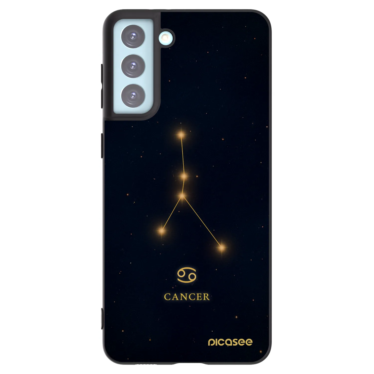 Picasee silikonski črni ovitek za Samsung Galaxy S21+ 5G G996F - CANCER