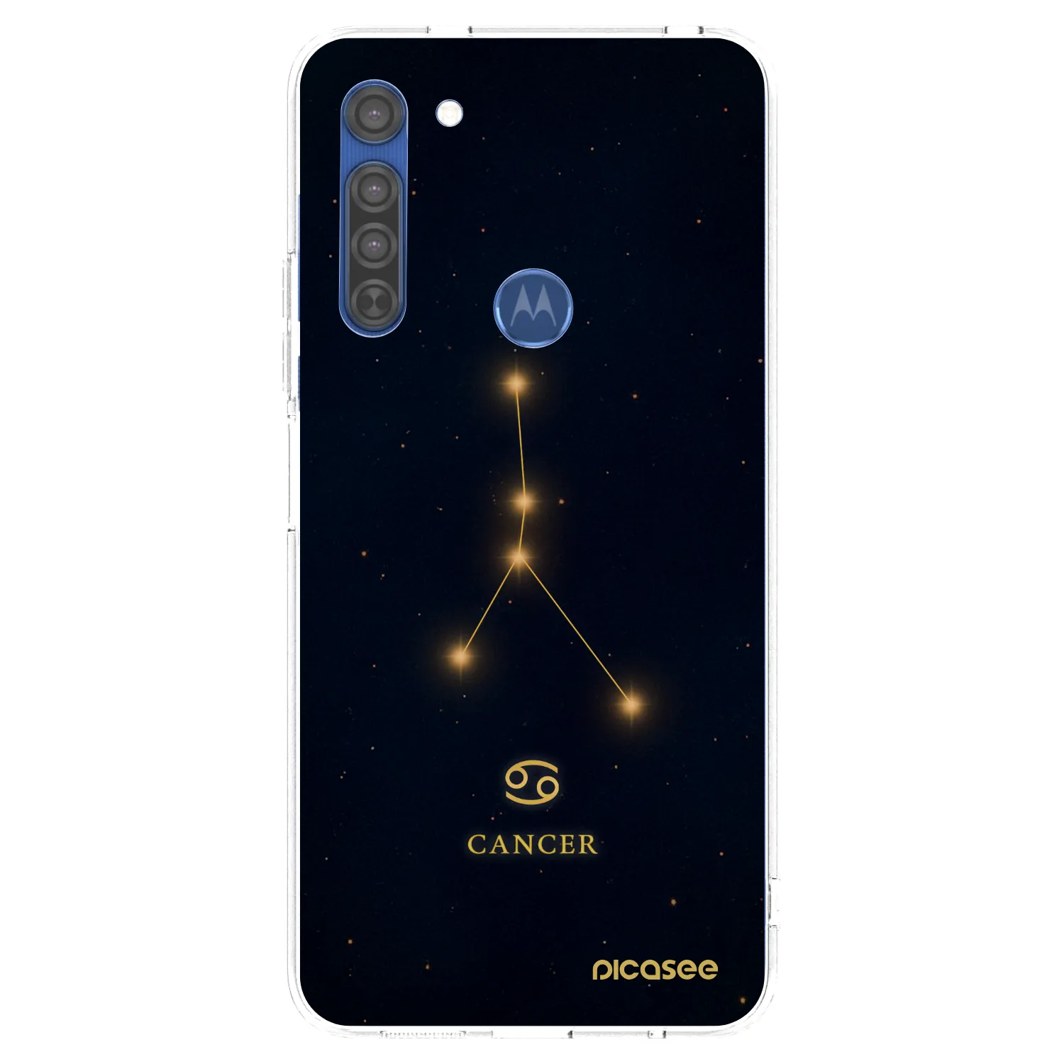 Picasee silikonski prozorni ovitek za Motorola Moto G8 - CANCER