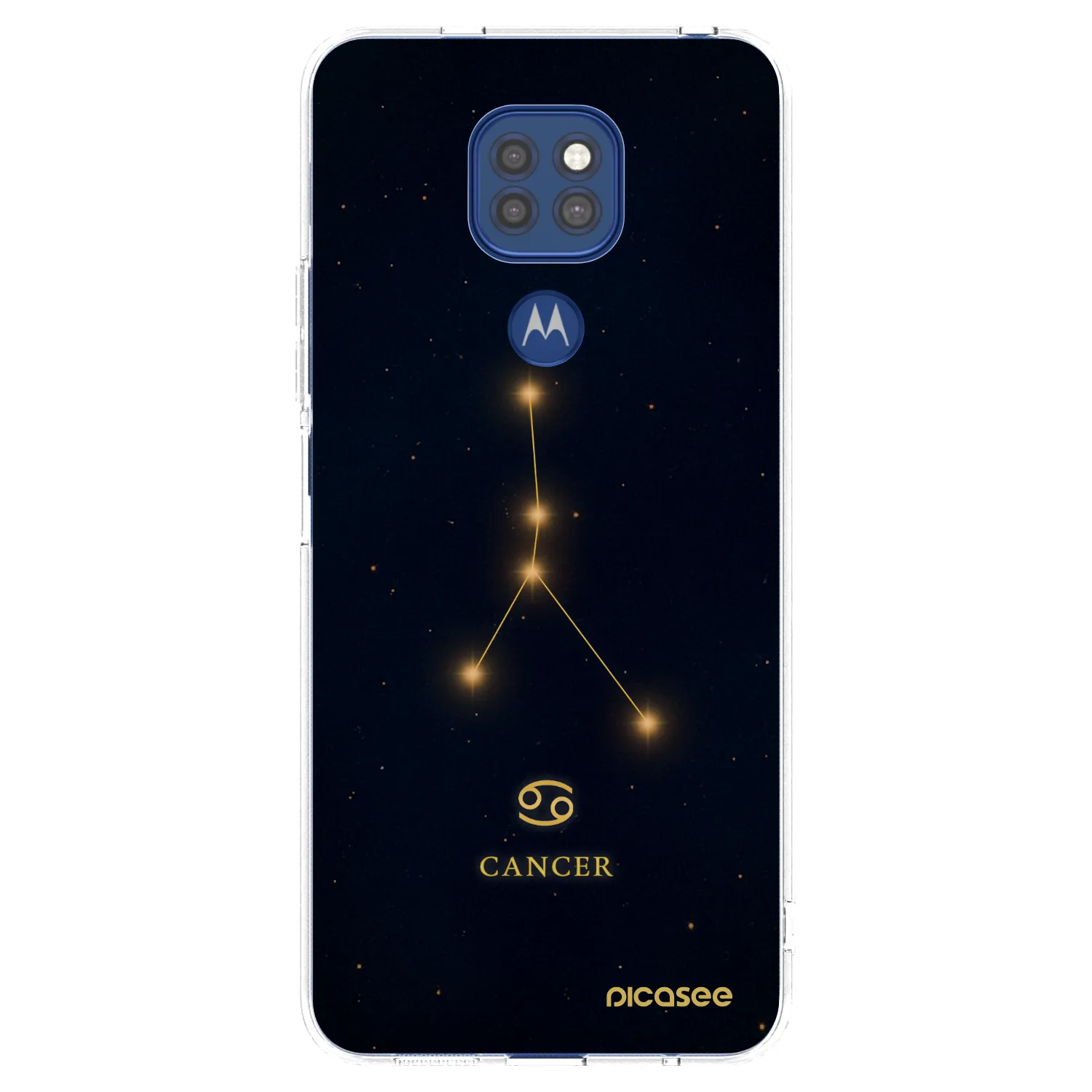 Picasee silikonski prozorni ovitek za Motorola Moto G9 Play - CANCER