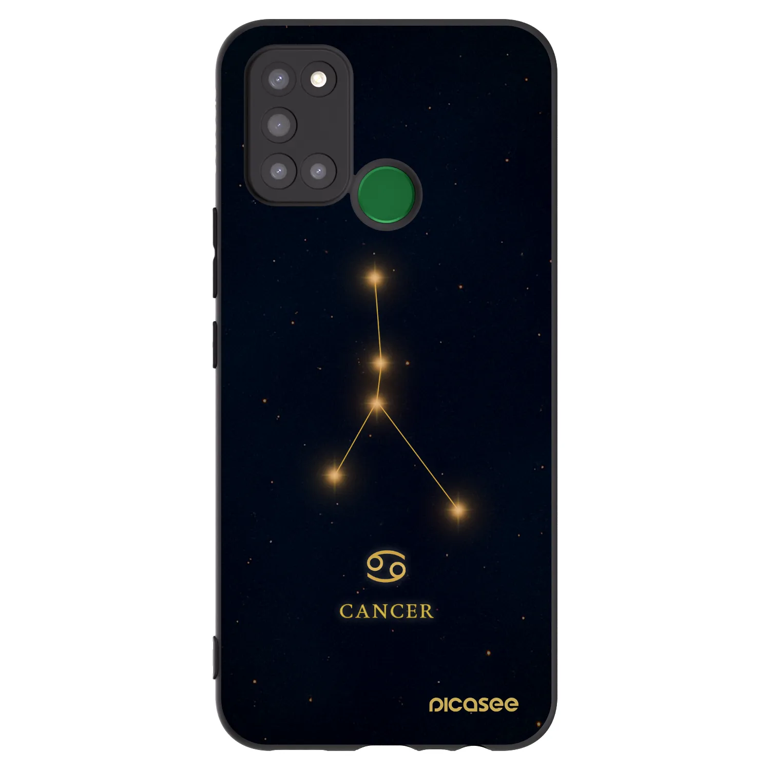 Picasee silikonski črni ovitek za Realme 7i - CANCER