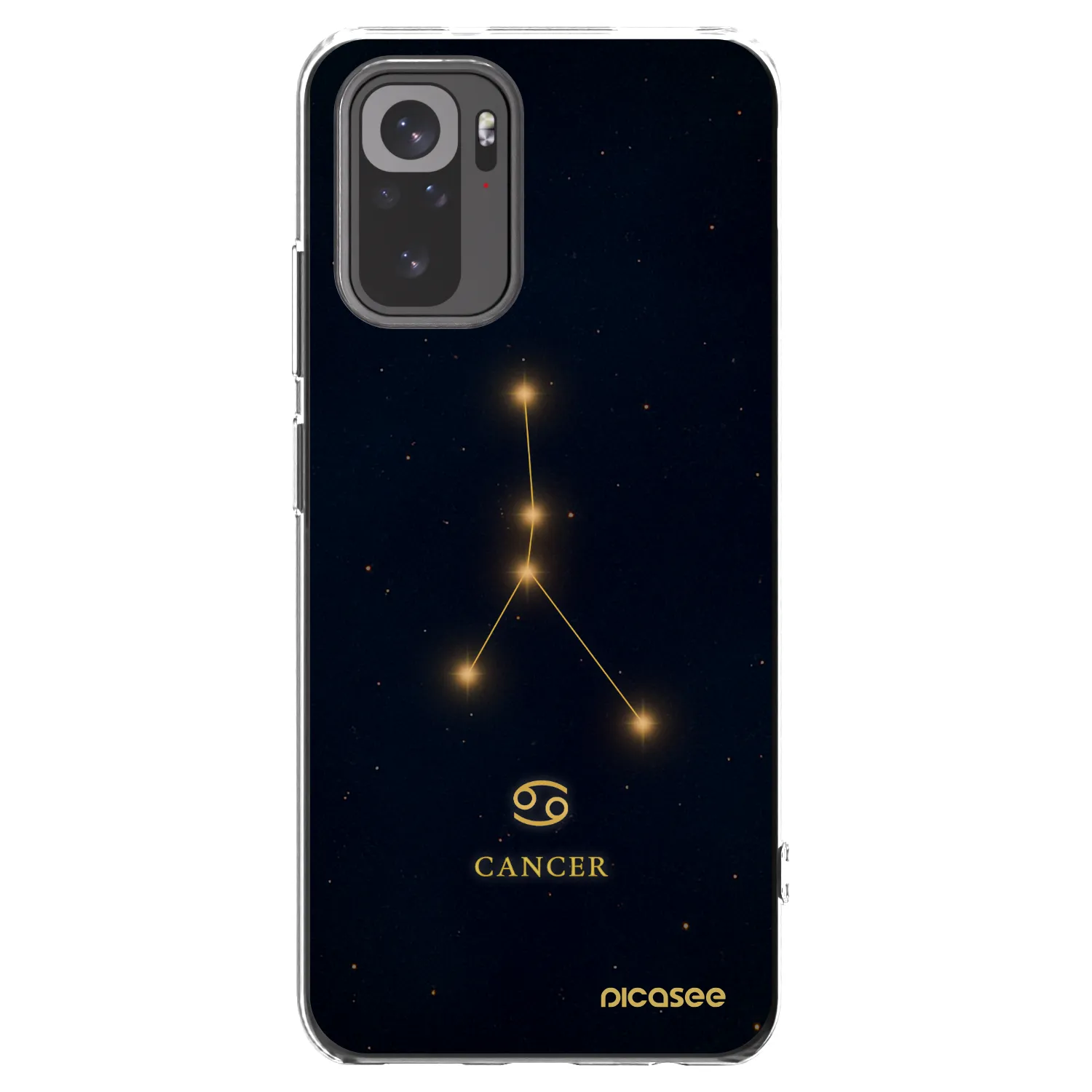Picasee silikonski prozorni ovitek za Xiaomi Redmi Note 10S - CANCER