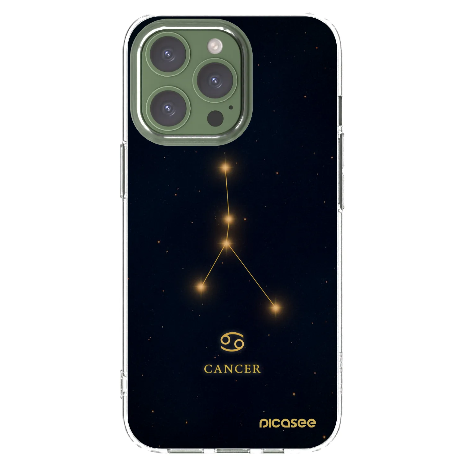 Picasee silikonski prozorni ovitek za Apple iPhone 13 Pro - CANCER