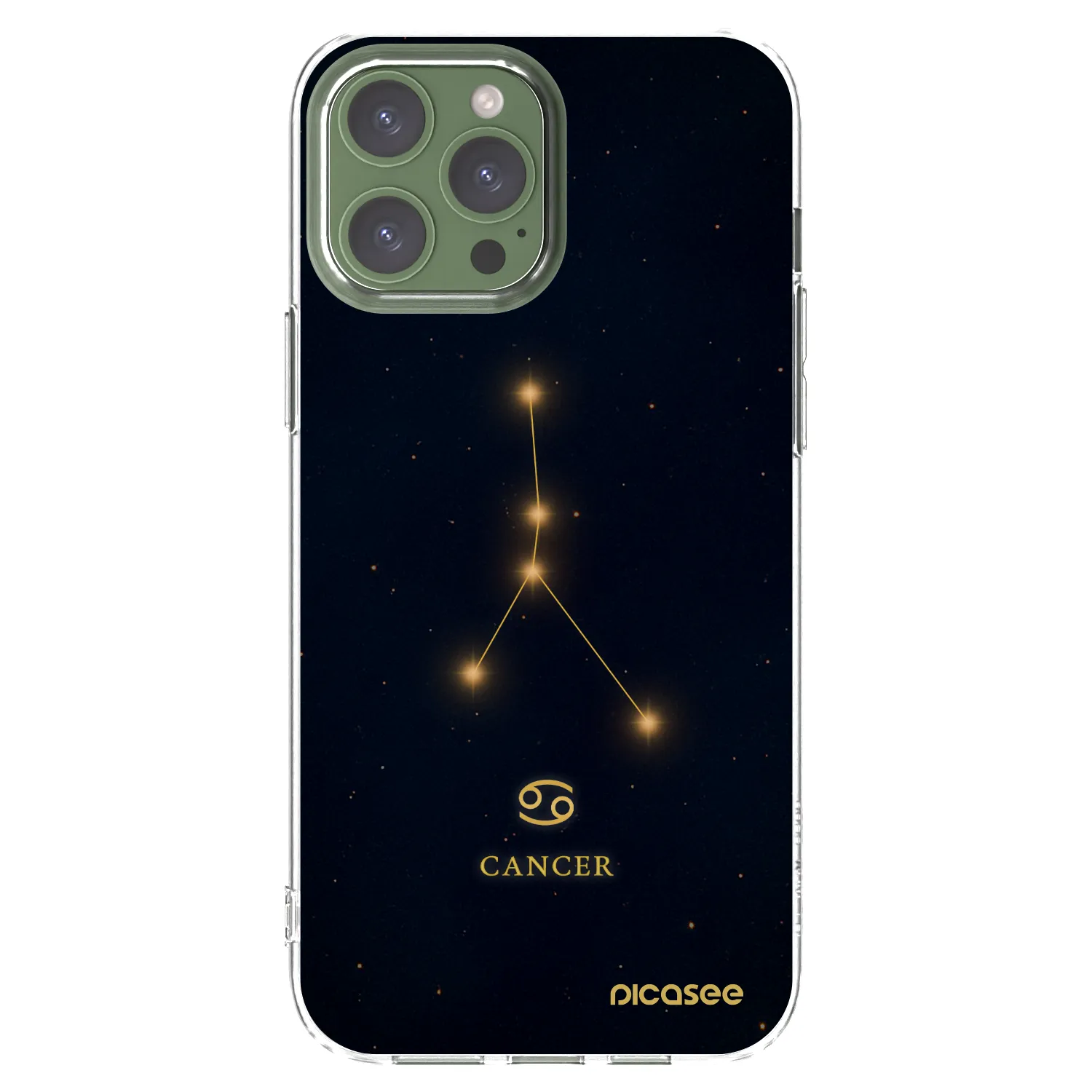 Picasee silikonski prozorni ovitek za Apple iPhone 13 Pro Max - CANCER