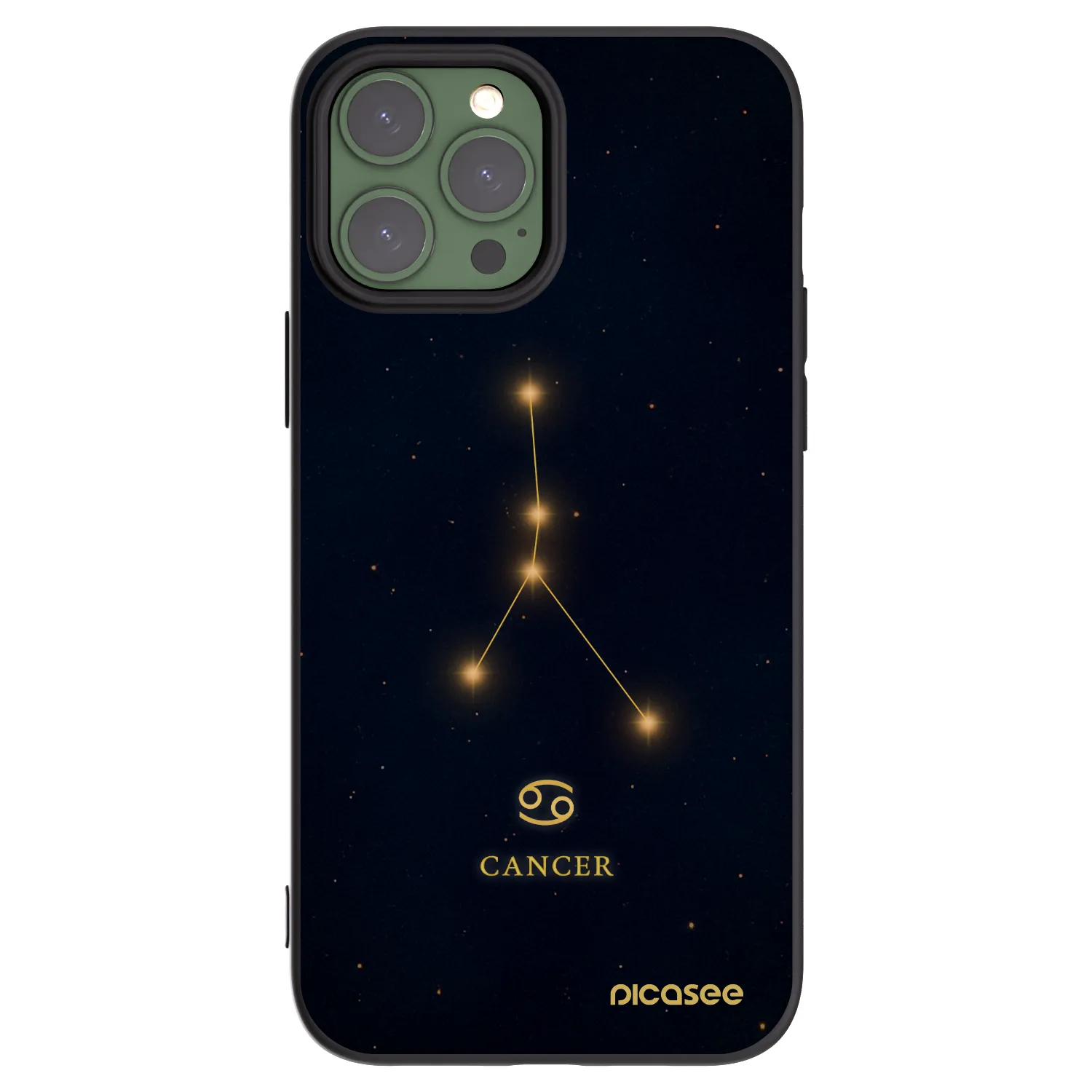 Picasee silikonski črni ovitek za Apple iPhone 13 Pro Max - CANCER