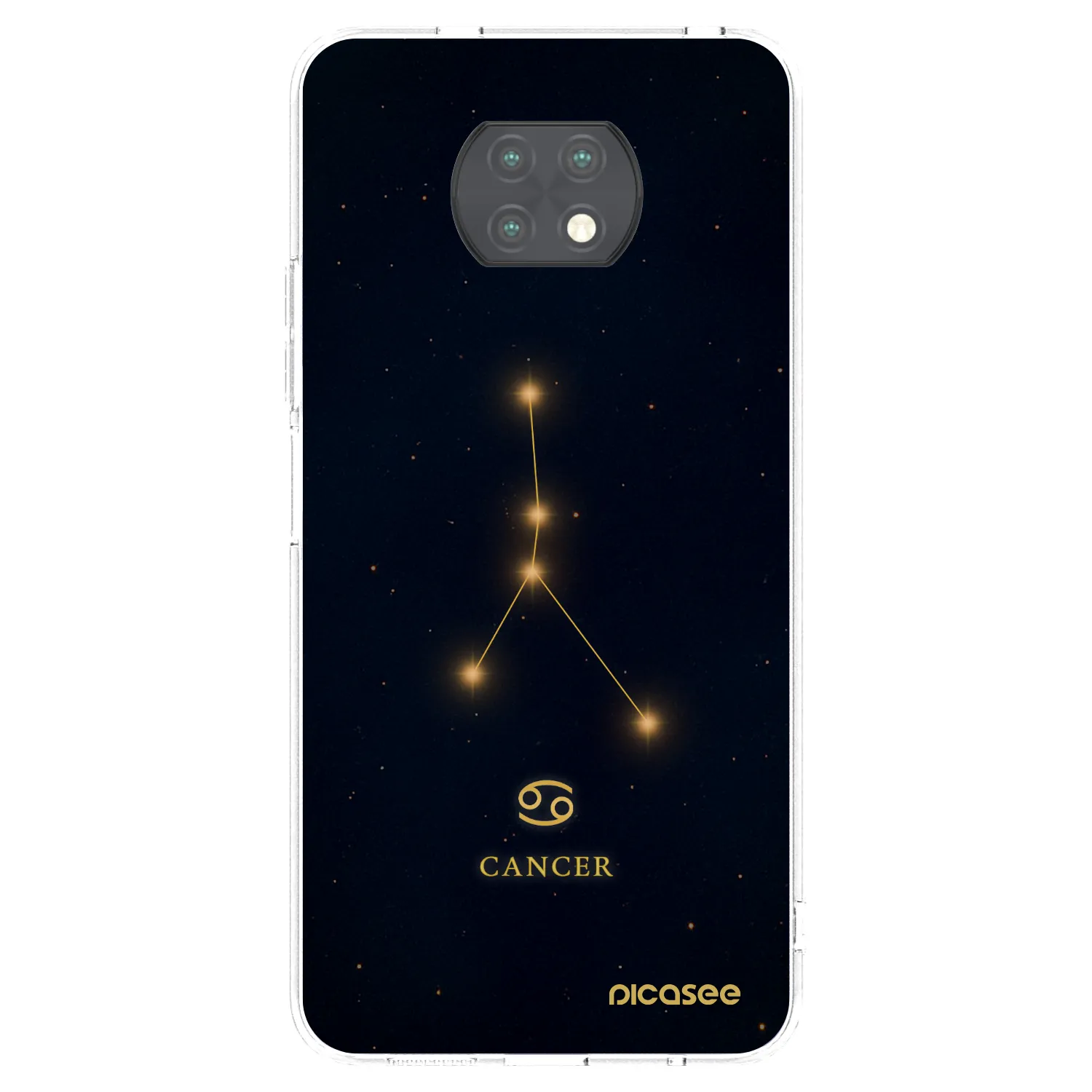 Picasee silikonski prozorni ovitek za Xiaomi Redmi Note 9T - CANCER