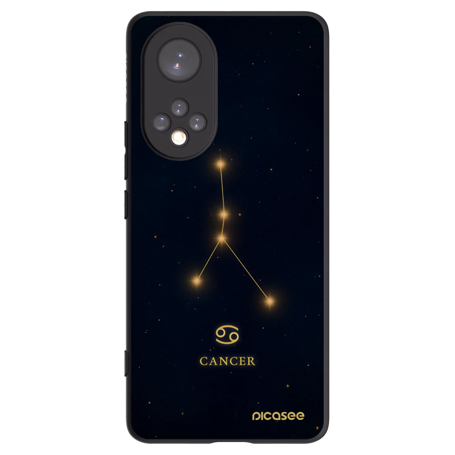 Picasee silikonski črni ovitek za Honor 50 5G - CANCER