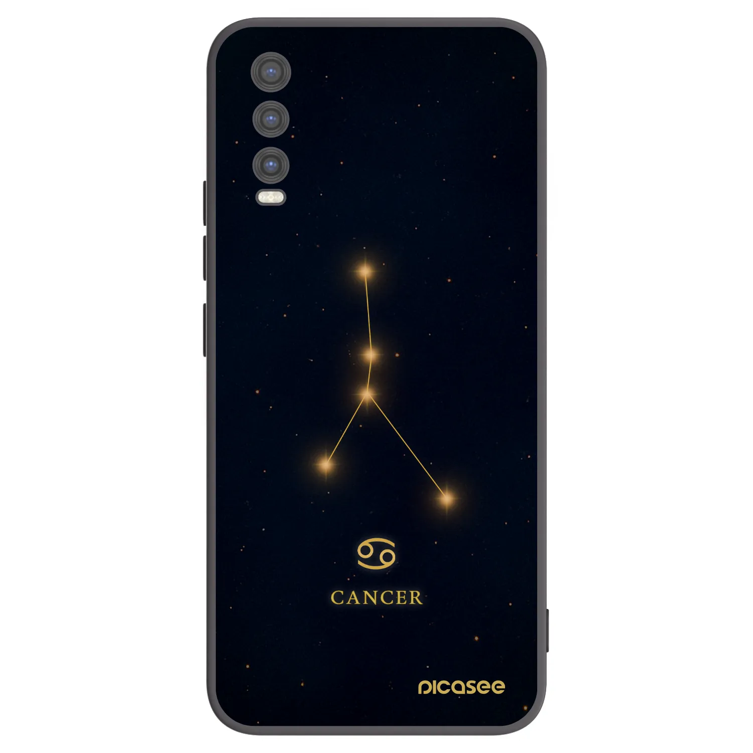 Picasee silikonski črni ovitek za Vivo Y20s - CANCER