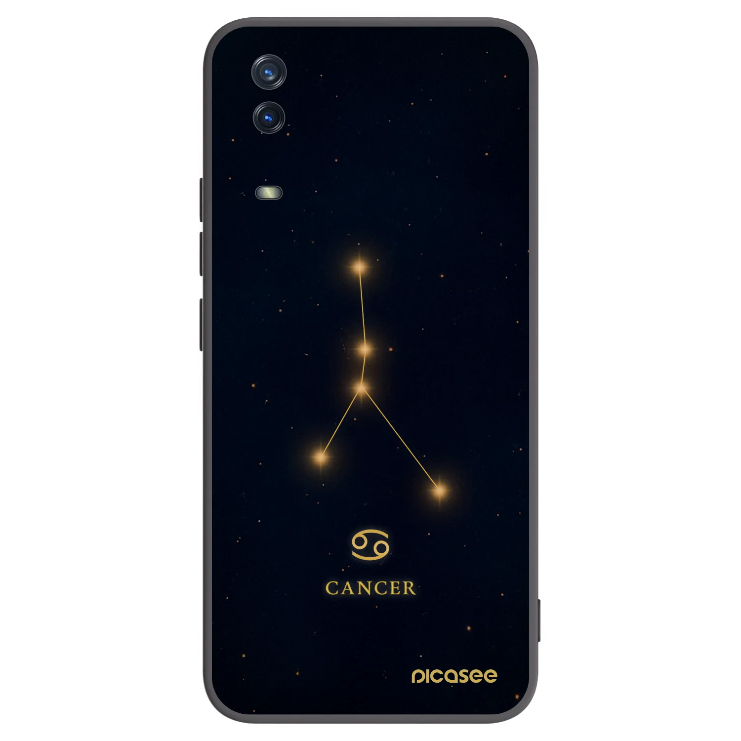 Picasee silikonski črni ovitek za Vivo Y11s - CANCER