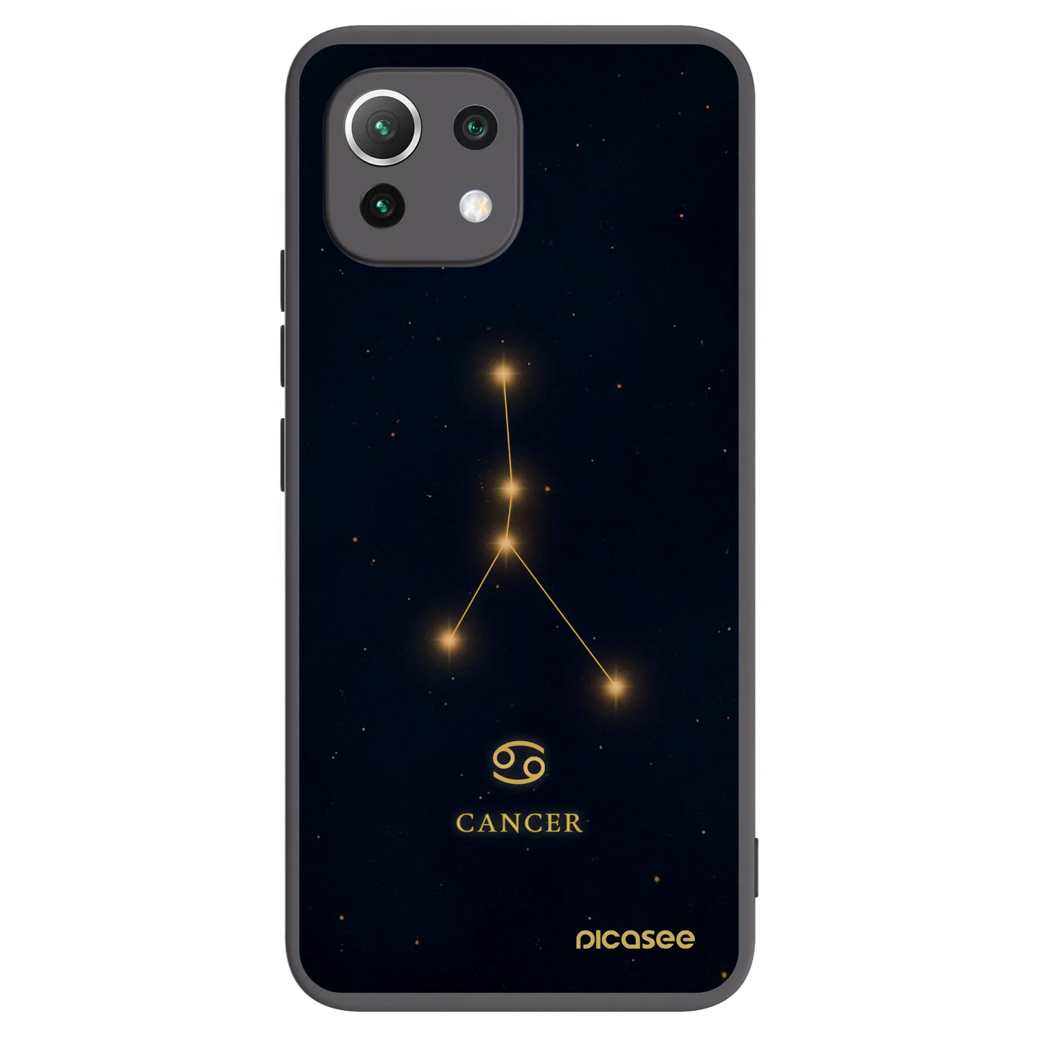 Picasee silikonski črni ovitek za Xiaomi 11 Lite 5G NE - CANCER