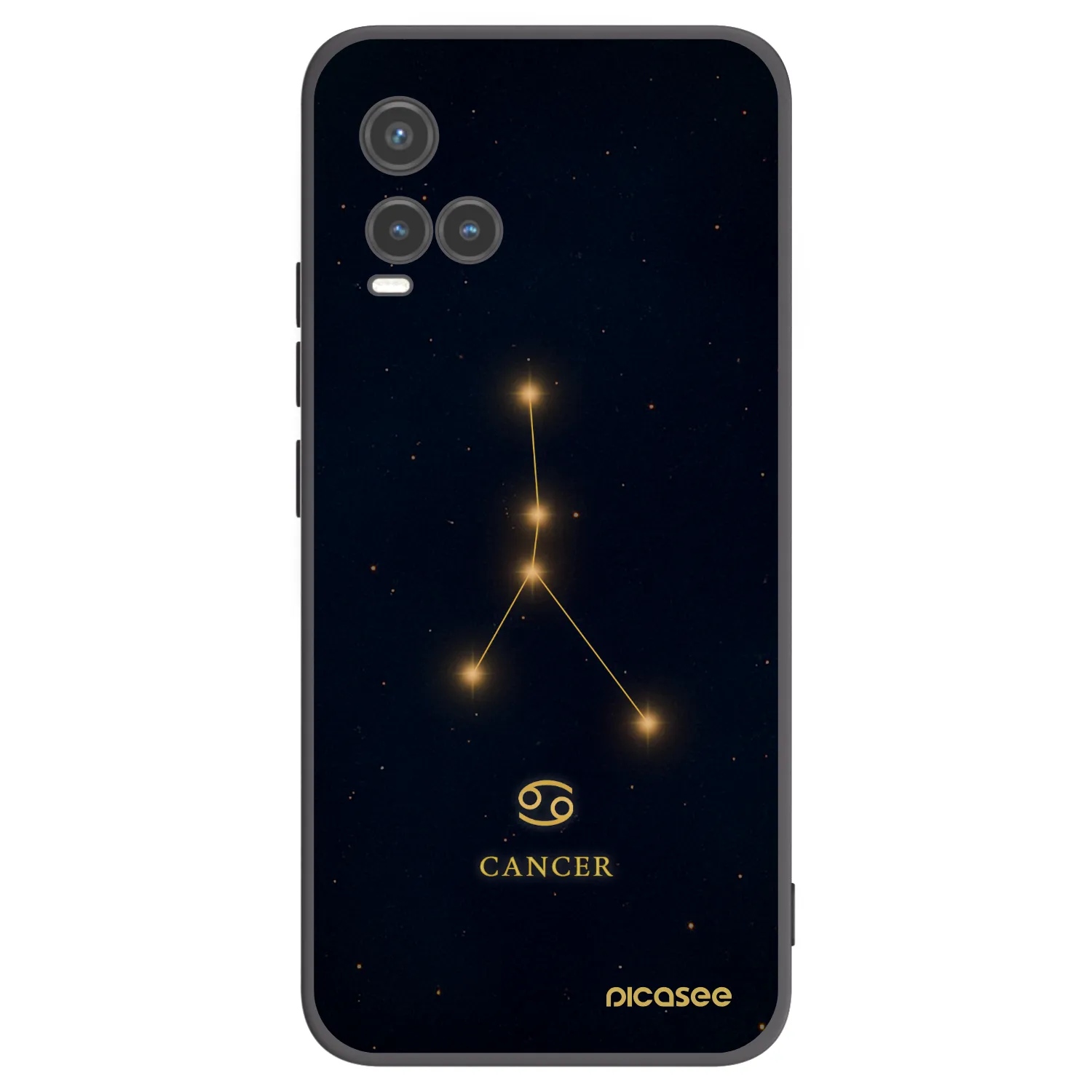 Picasee silikonski črni ovitek za Vivo Y33s - CANCER