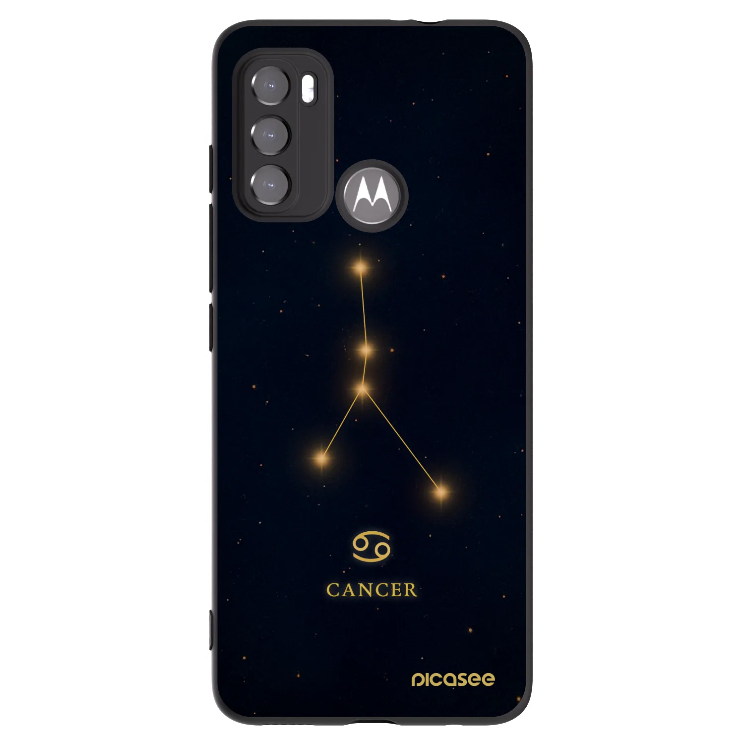 Picasee silikonski črni ovitek za Motorola Moto G60 - CANCER