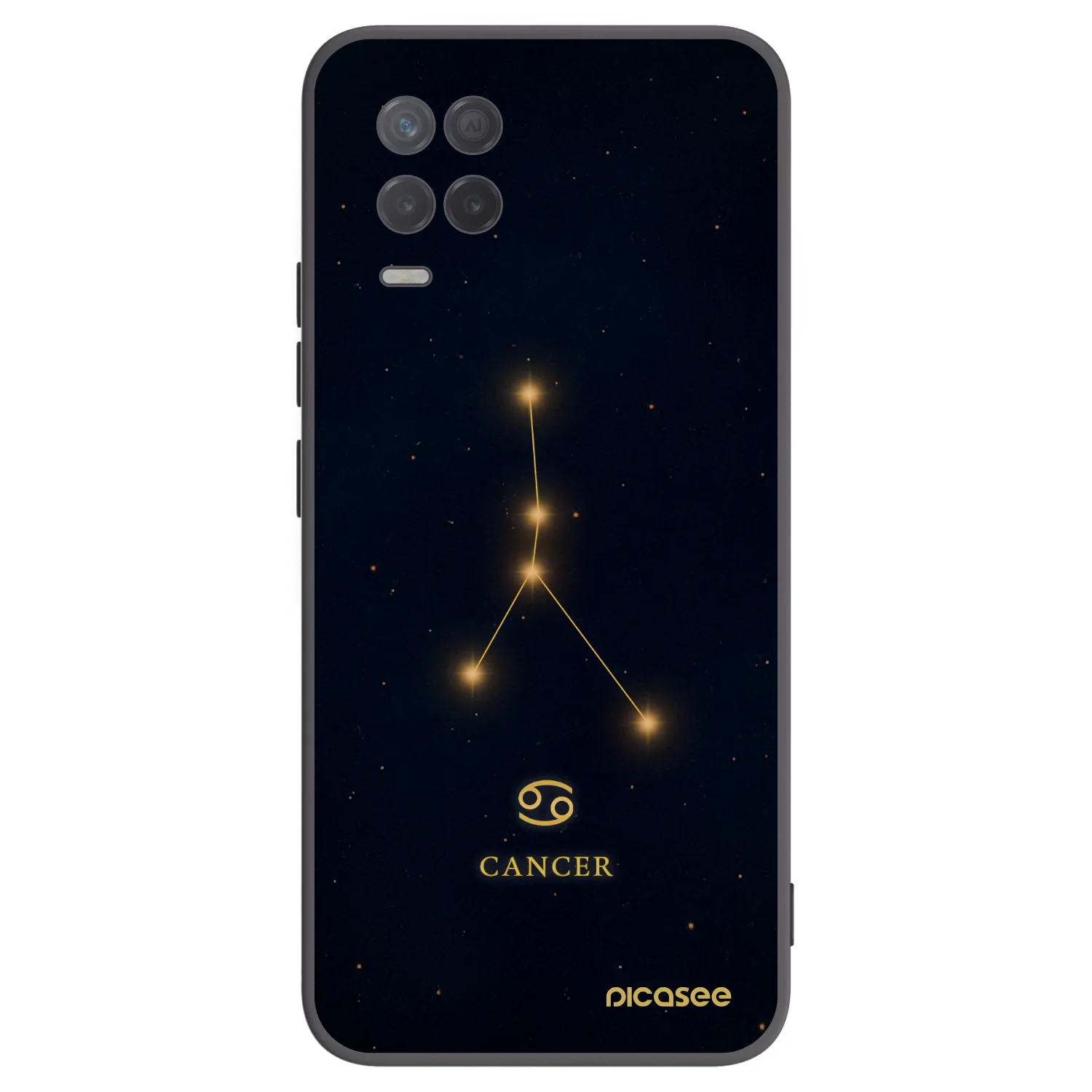 Picasee silikonski črni ovitek za Realme 8 5G - CANCER