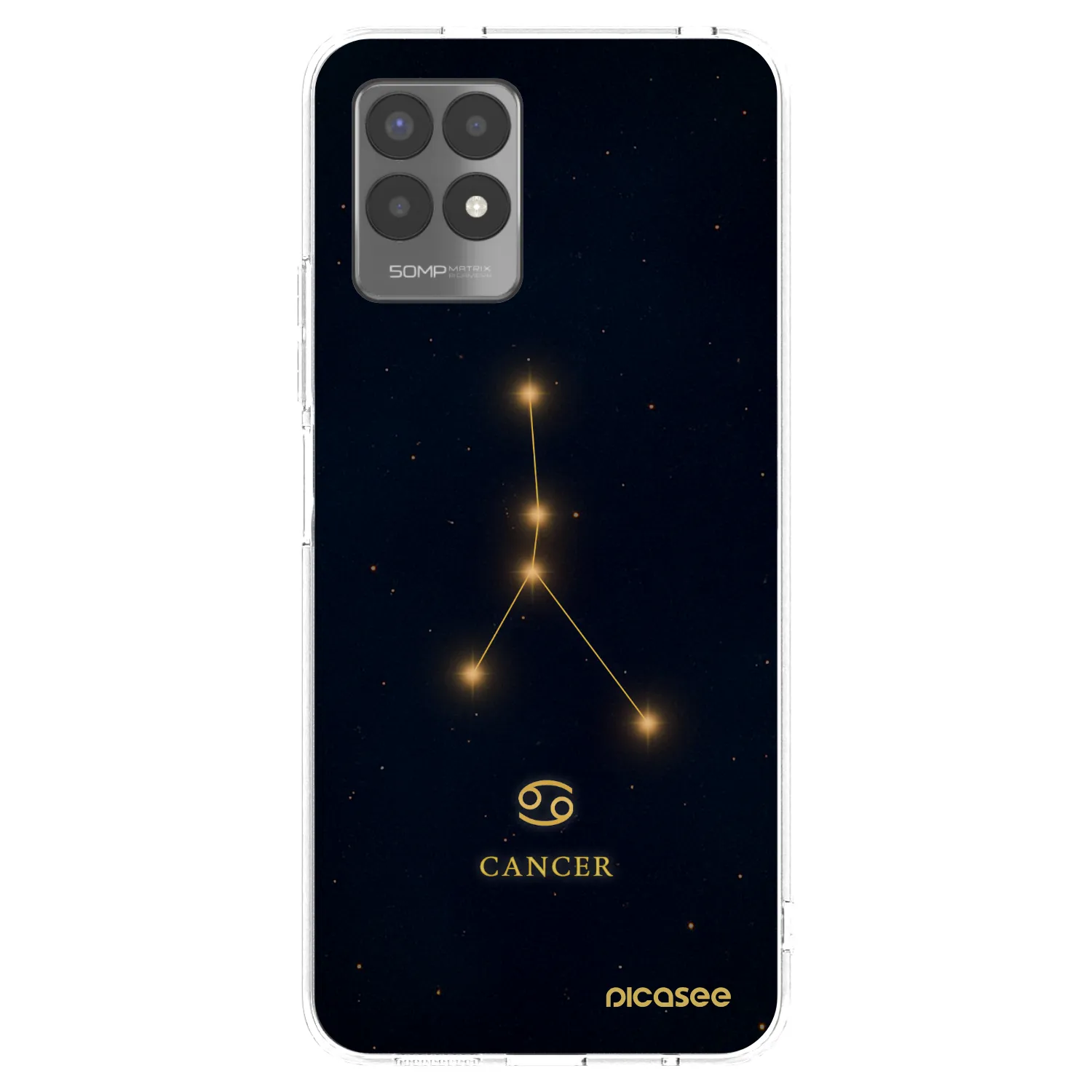 Picasee silikonski prozorni ovitek za Realme 8i - CANCER