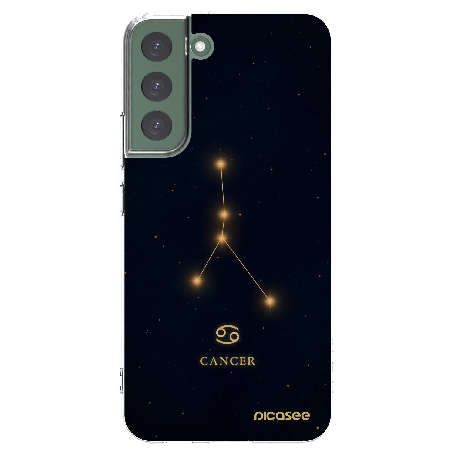 Picasee silikonski prozorni ovitek za Samsung Galaxy S22+ 5G - CANCER