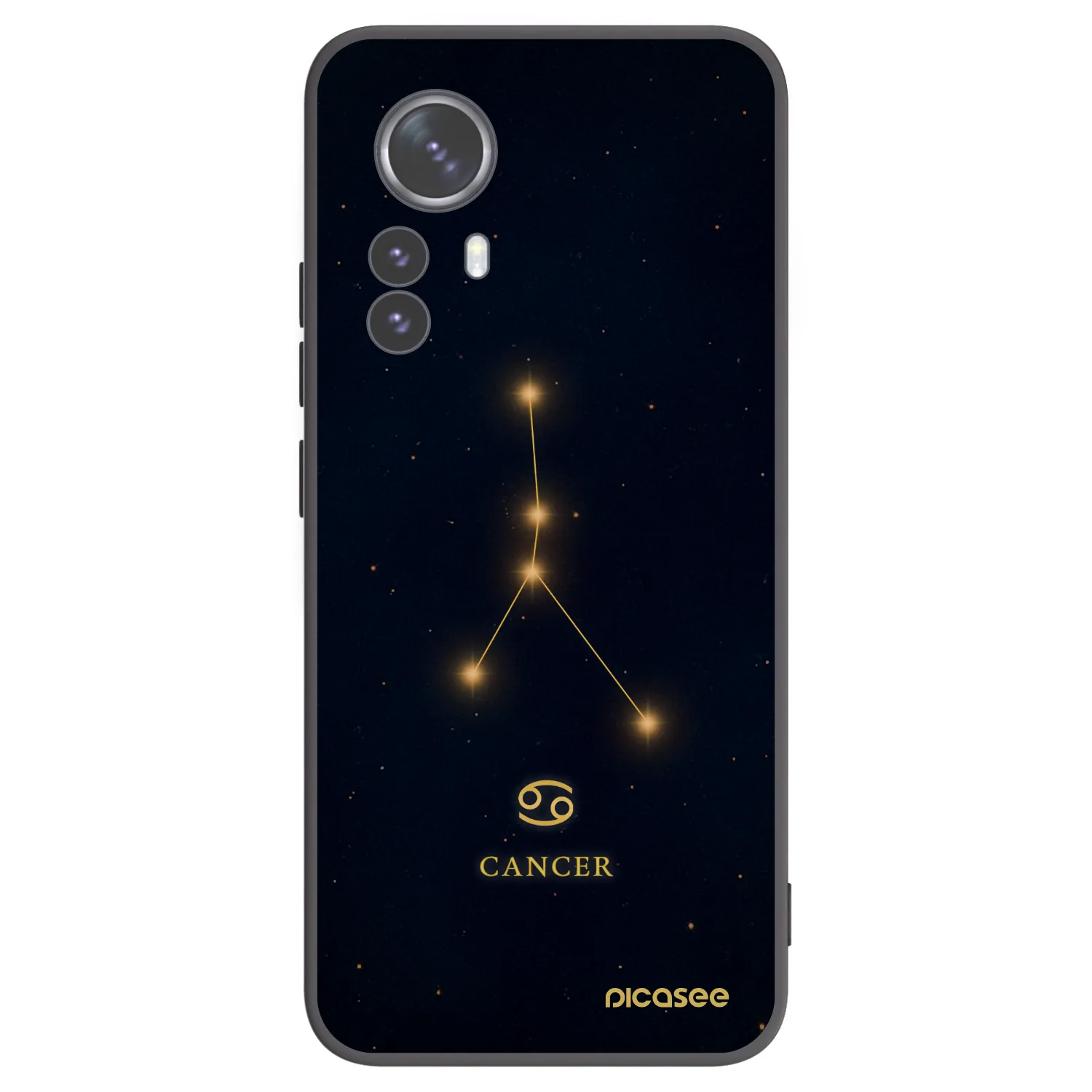 Picasee silikonski črni ovitek za Xiaomi 12 Pro - CANCER