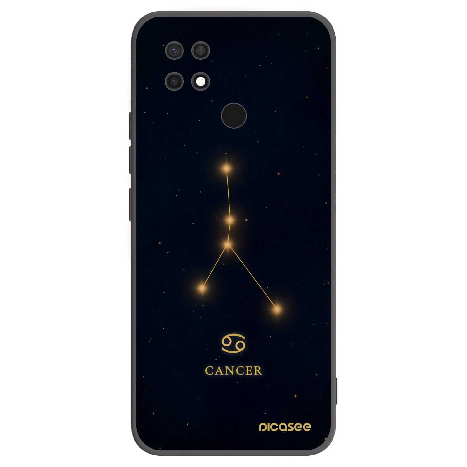 Picasee silikonski črni ovitek za Xiaomi Redmi 10C - CANCER