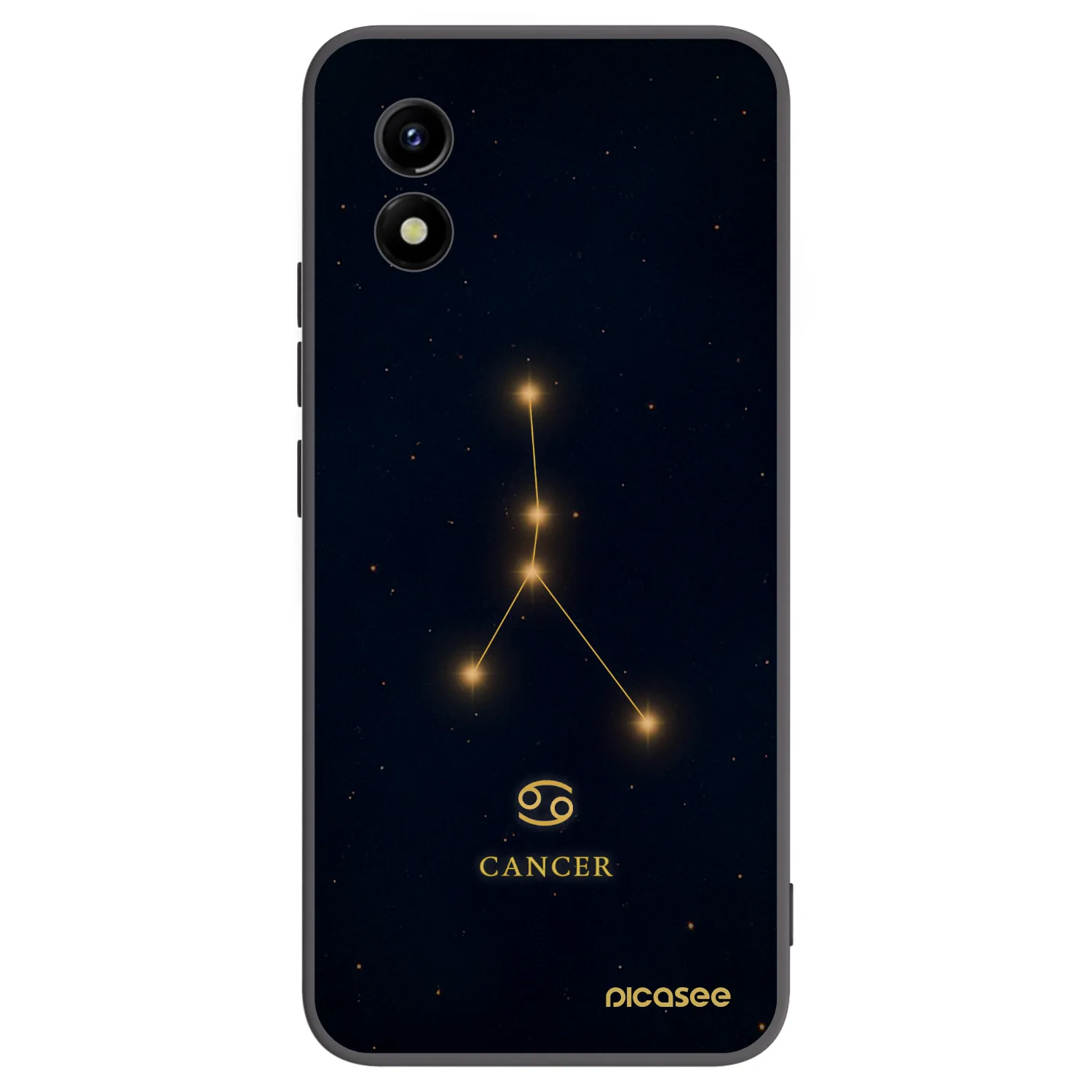 Picasee silikonski črni ovitek za Vivo Y01 - CANCER