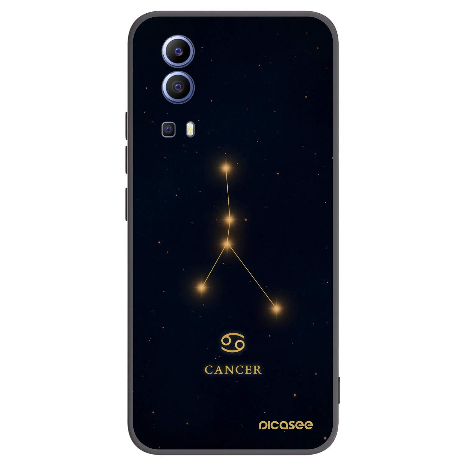 Picasee silikonski črni ovitek za Vivo Y52 5G - CANCER