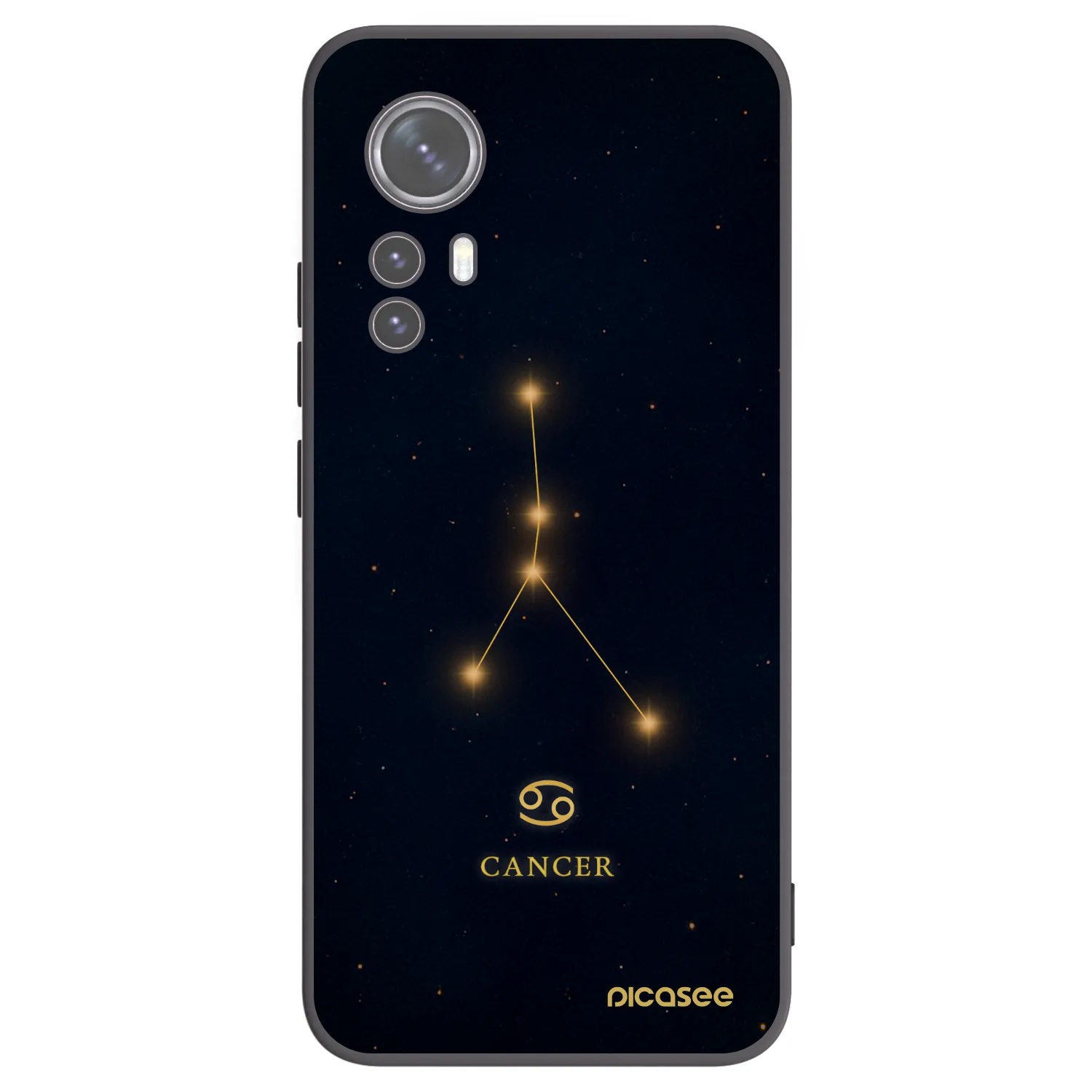Picasee silikonski črni ovitek za Xiaomi 12X - CANCER
