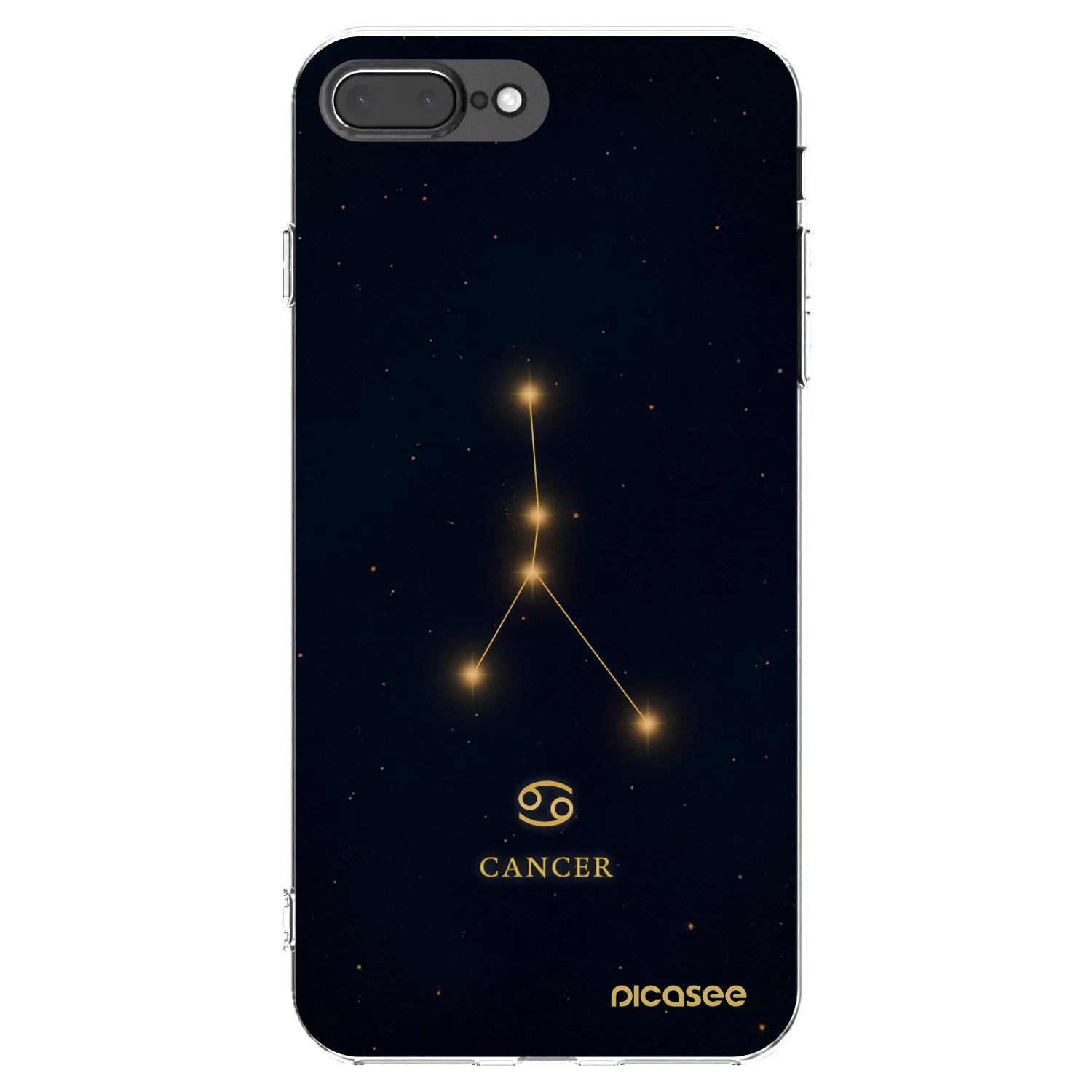 Picasee silikonski prozorni ovitek za Apple iPhone 8 Plus - CANCER