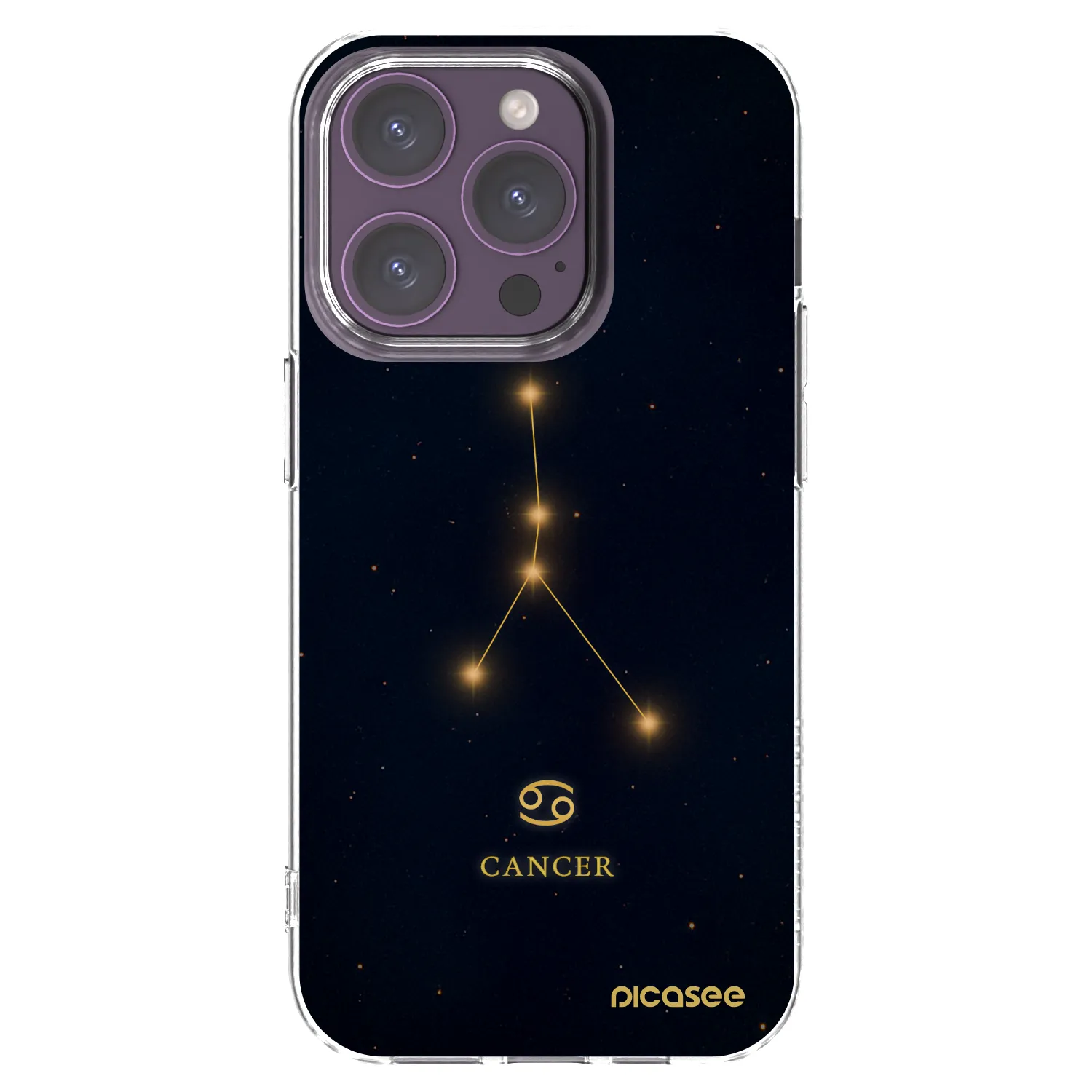 Picasee silikonski prozorni ovitek za Apple iPhone 14 Pro - CANCER