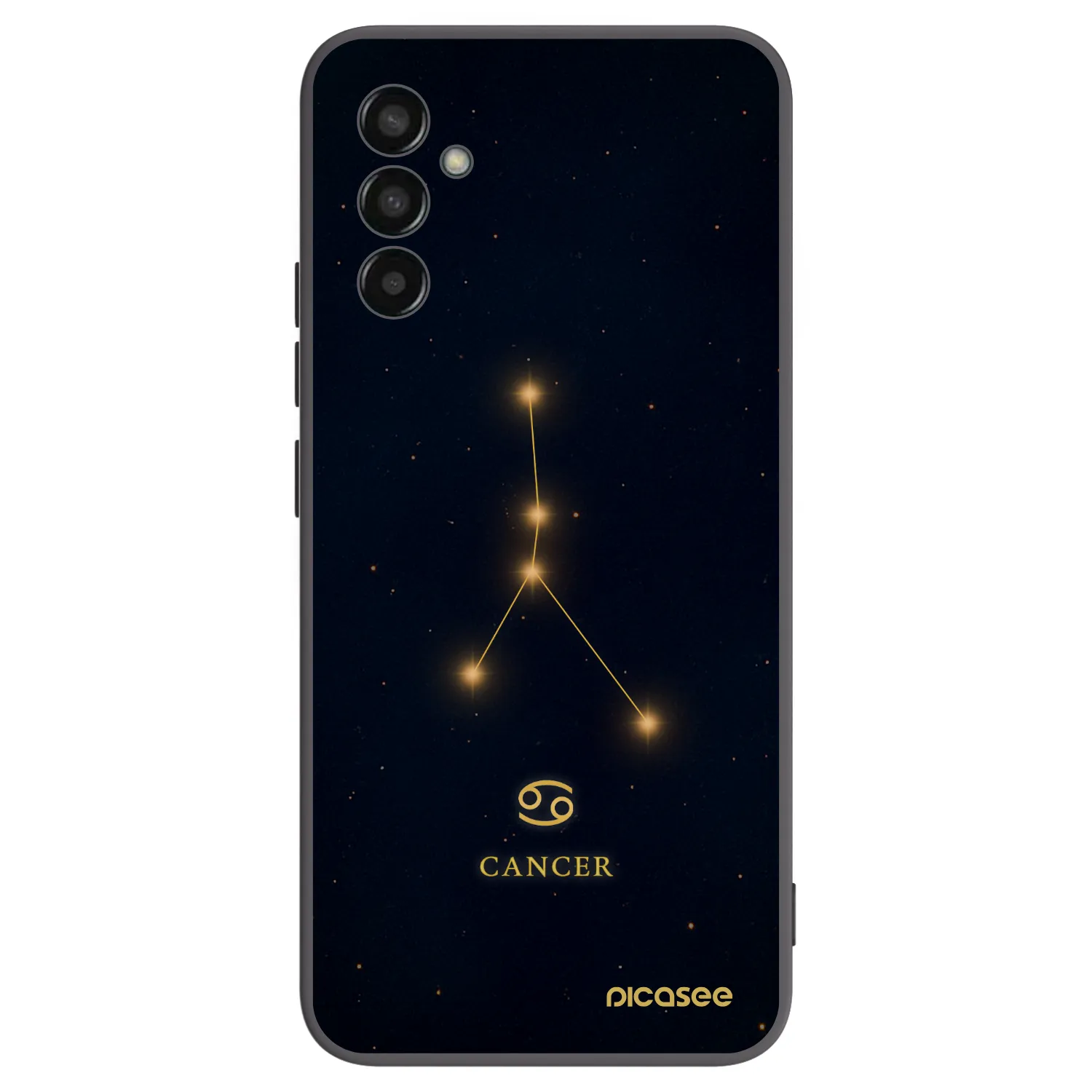 Picasee silikonski črni ovitek za Samsung Galaxy M13 M135F - CANCER