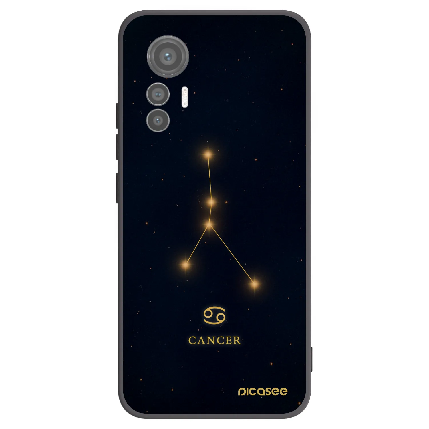 Picasee silikonski črni ovitek za Xiaomi 12 Lite - CANCER