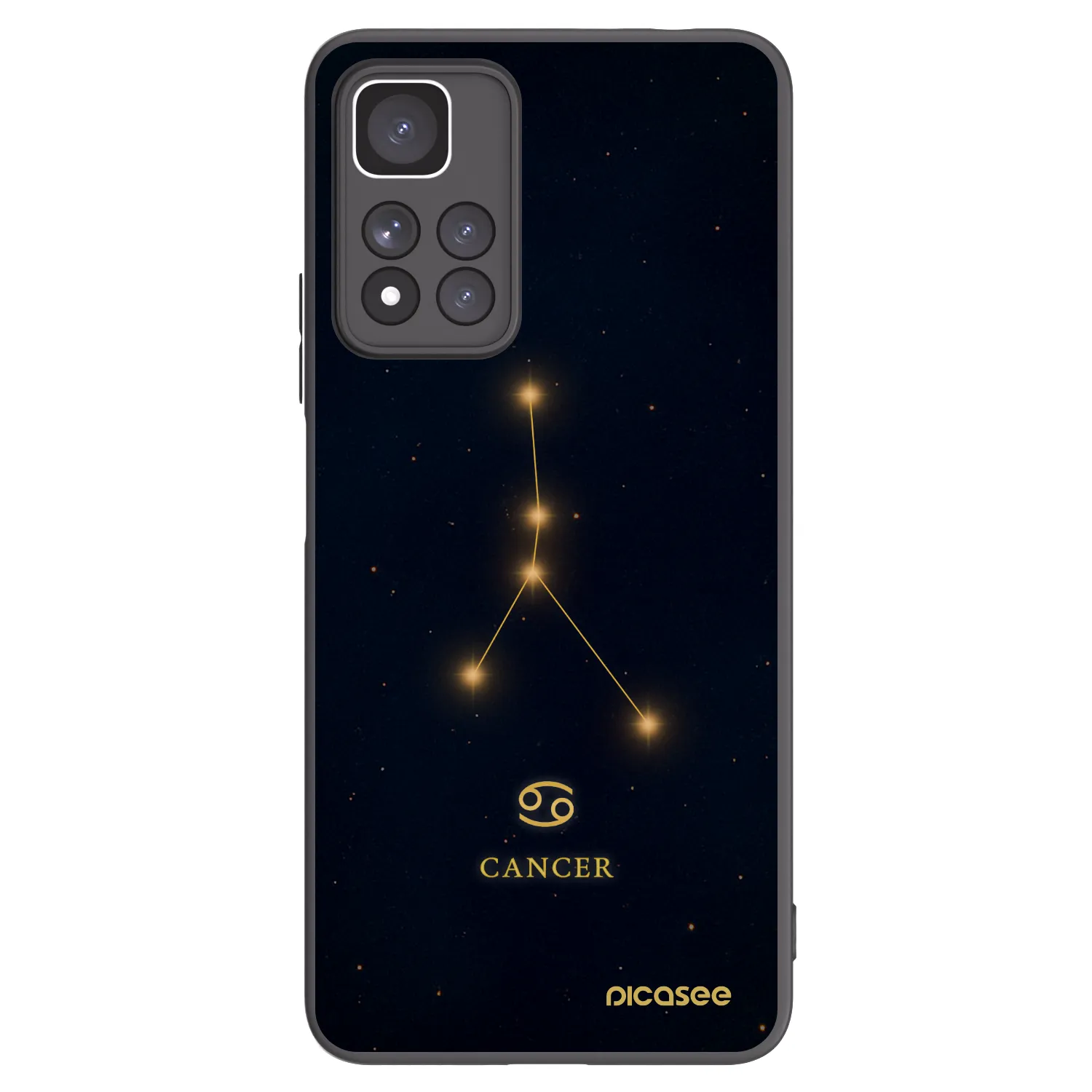 Picasee silikonski črni ovitek za Xiaomi Redmi Note 11 Pro+ 5G - CANCER