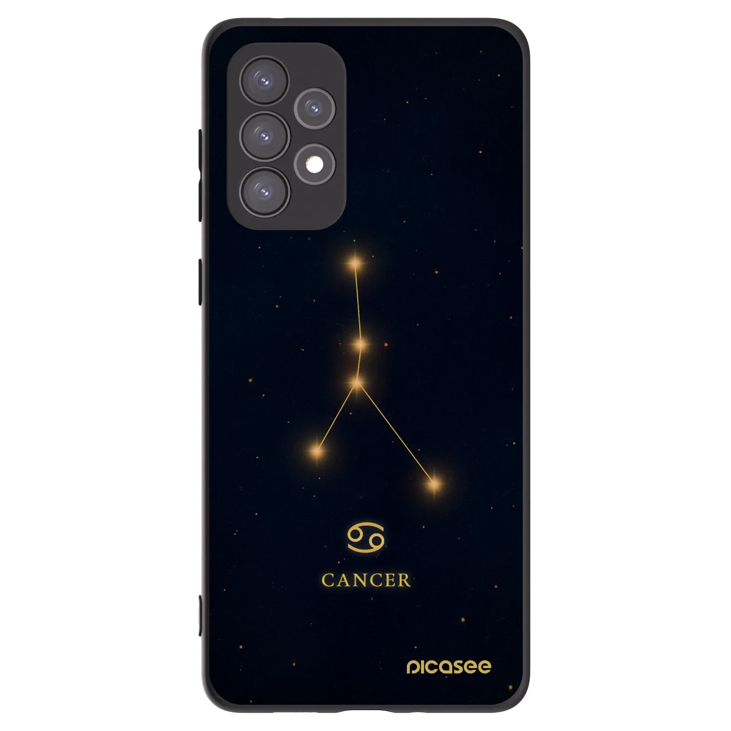 Picasee silikonski črni ovitek za Samsung Galaxy A73 5G - CANCER