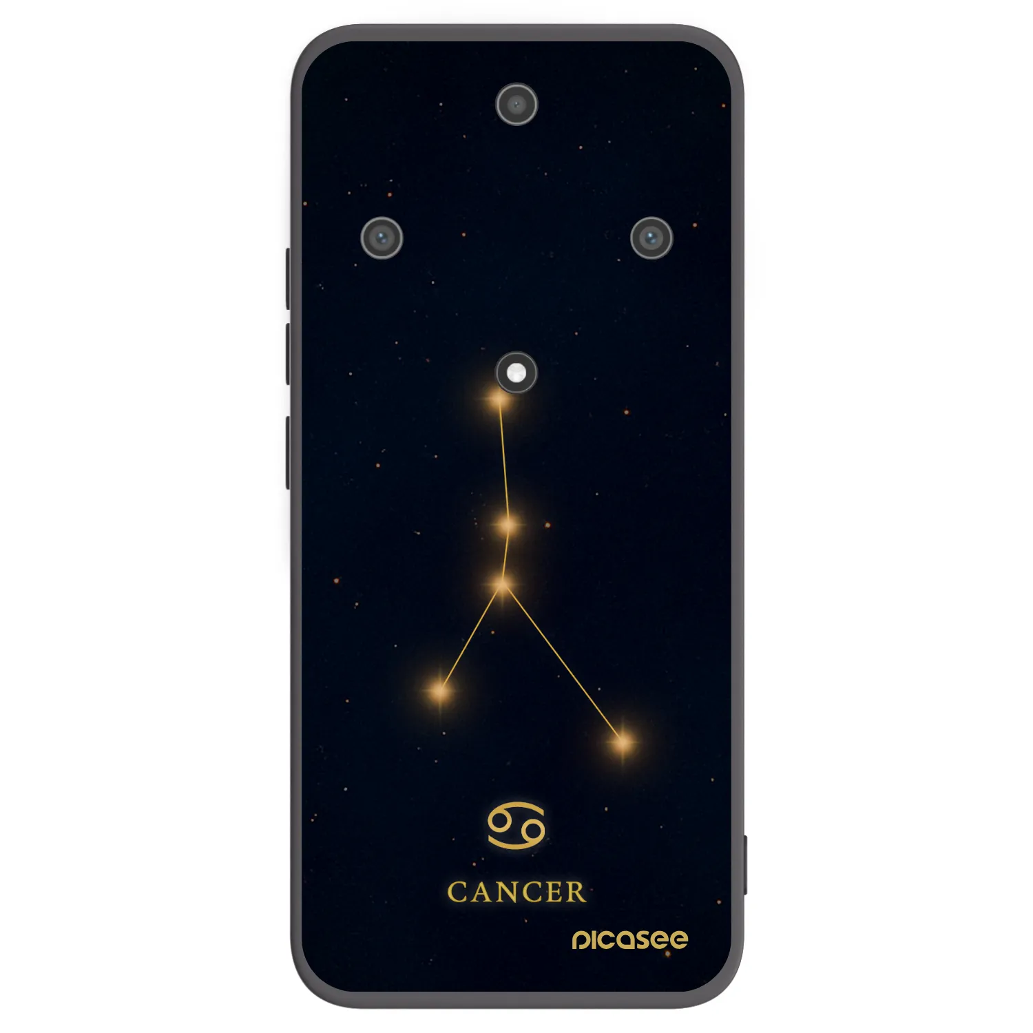 Picasee silikonski črni ovitek za Honor Magic5 Lite 5G - CANCER