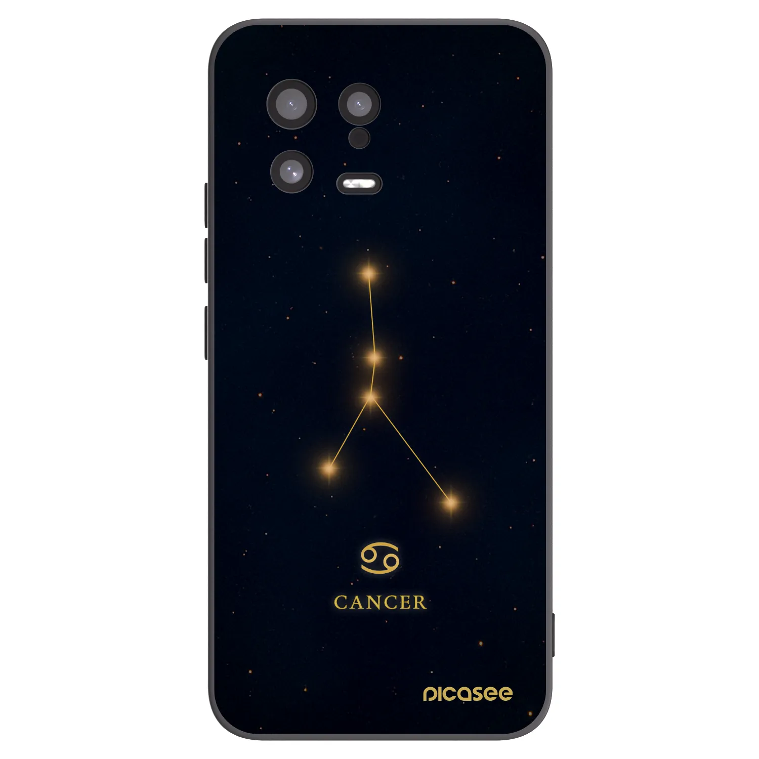 Picasee silikonski črni ovitek za Xiaomi 13 - CANCER