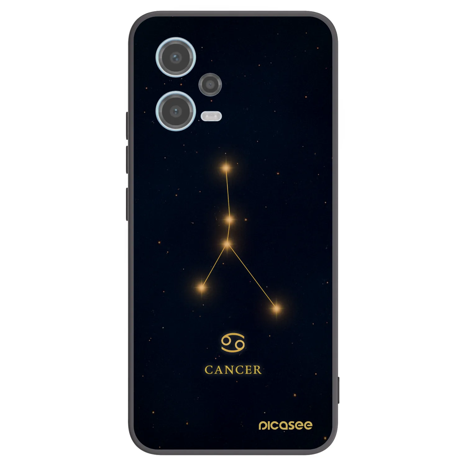 Picasee silikonski črni ovitek za Xiaomi Redmi Note 12 5G - CANCER