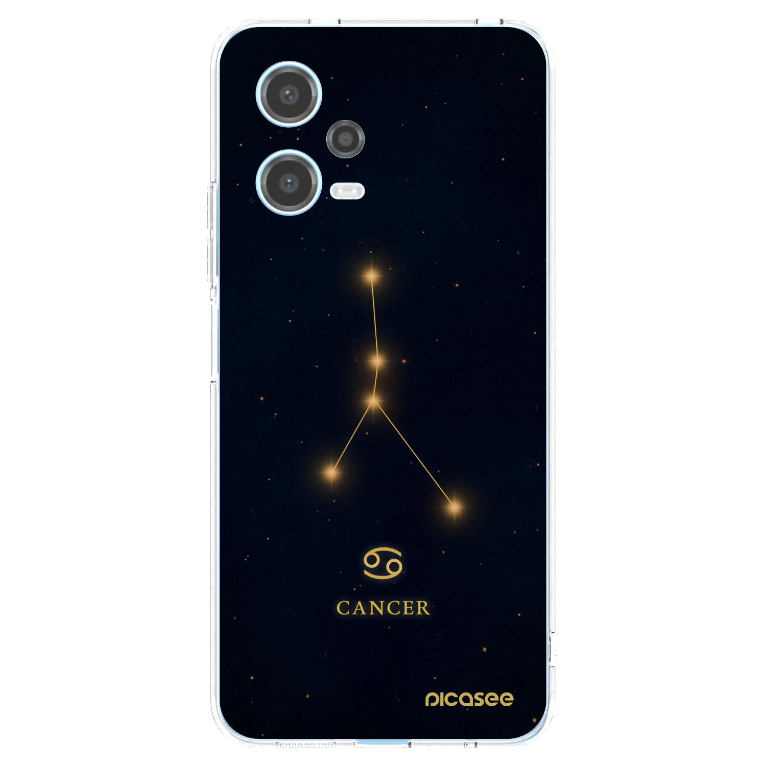 Picasee silikonski prozorni ovitek za Xiaomi Redmi Note 12 5G - CANCER
