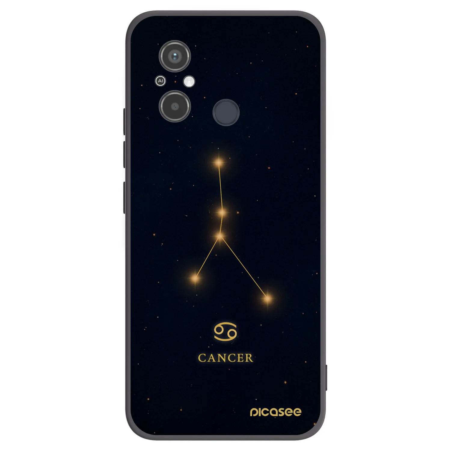 Picasee silikonski črni ovitek za Xiaomi Redmi 12C - CANCER