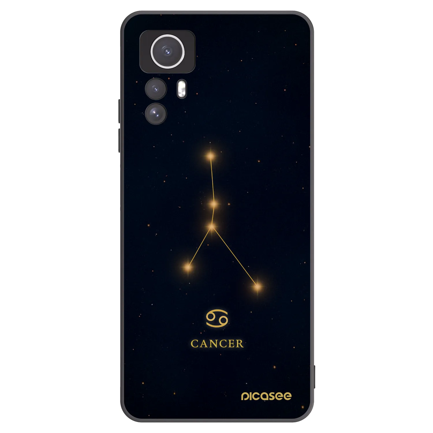 Picasee silikonski črni ovitek za Xiaomi Redmi Note 12S - CANCER