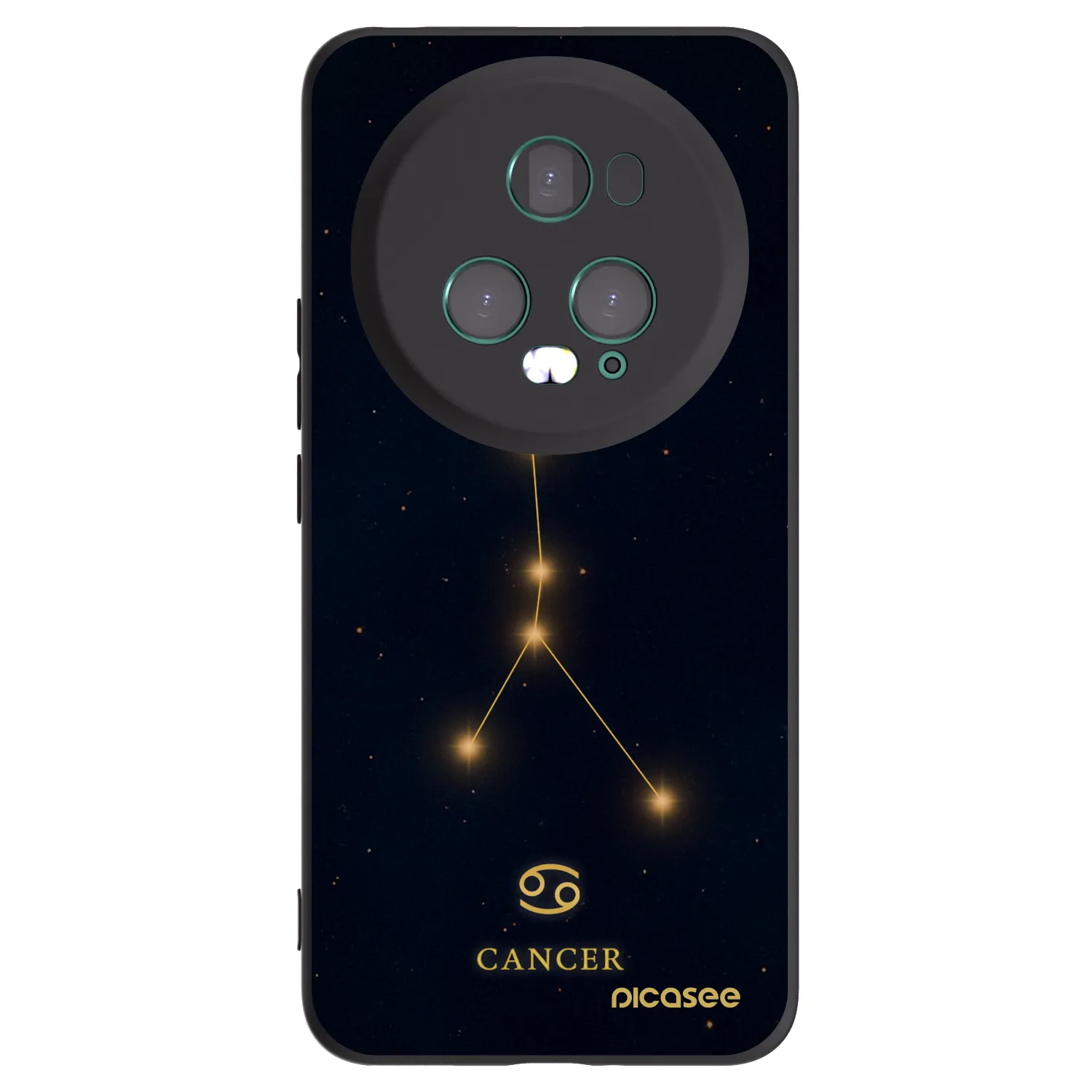 Picasee silikonski črni ovitek za Honor Magic5 Pro - CANCER