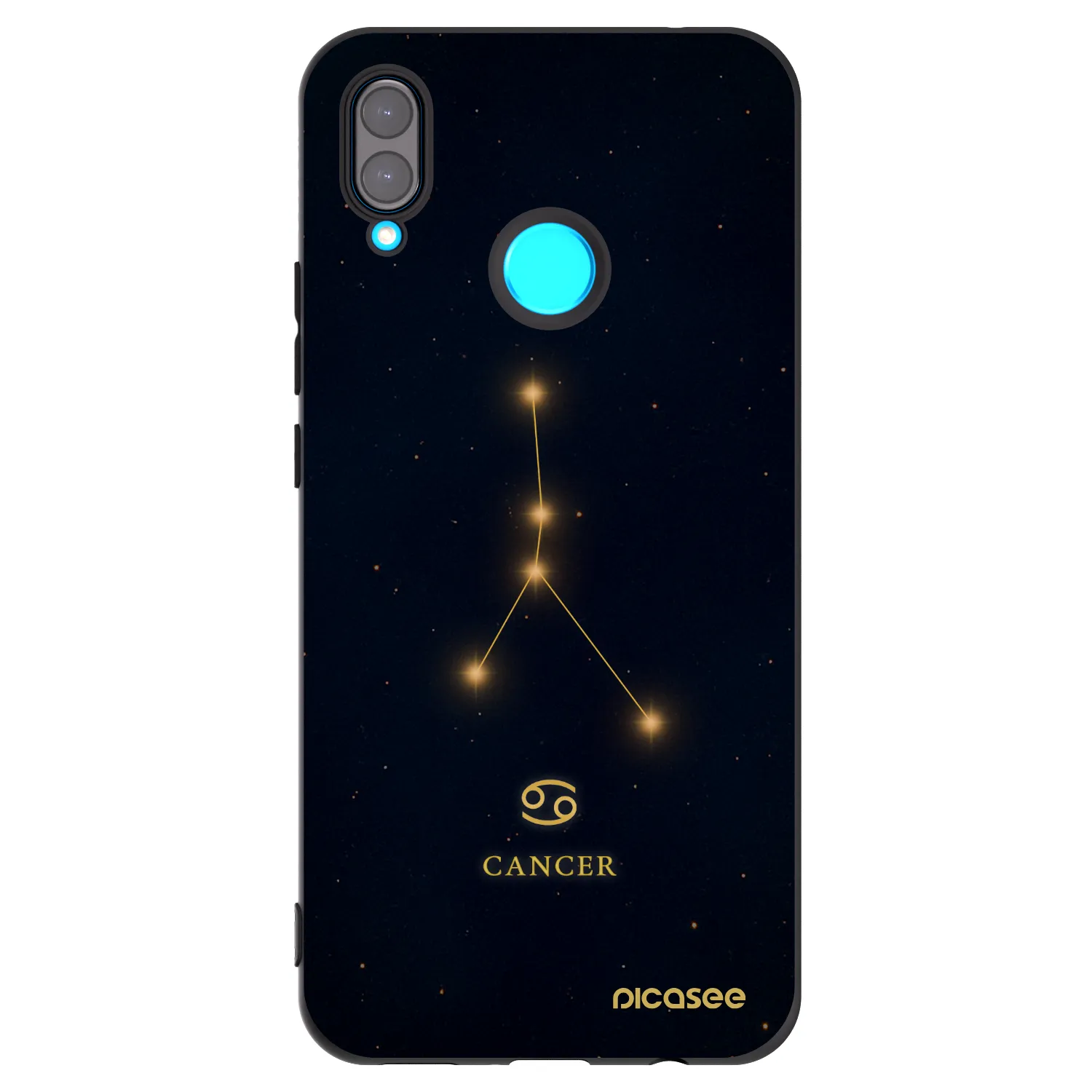 Picasee silikonski črni ovitek za Huawei Nova 3 - CANCER