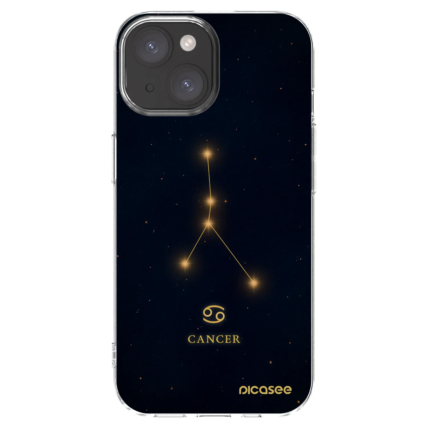 Picasee silikonski prozorni ovitek za Apple iPhone 15 - CANCER