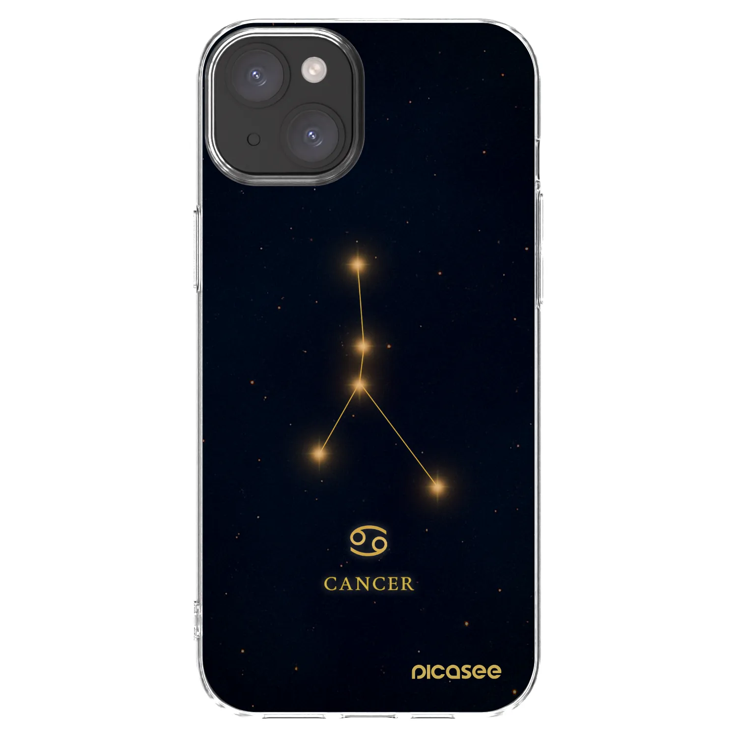 Picasee silikonski prozorni ovitek za Apple iPhone 15 Plus - CANCER