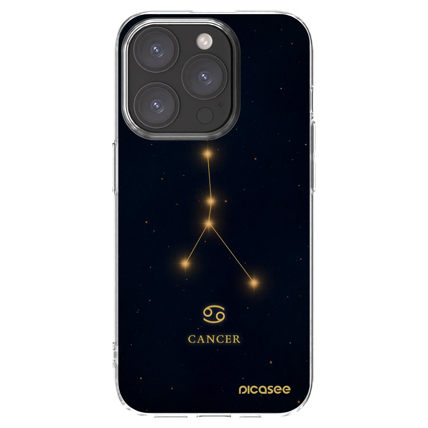 Picasee silikonski prozorni ovitek za Apple iPhone 15 Pro - CANCER