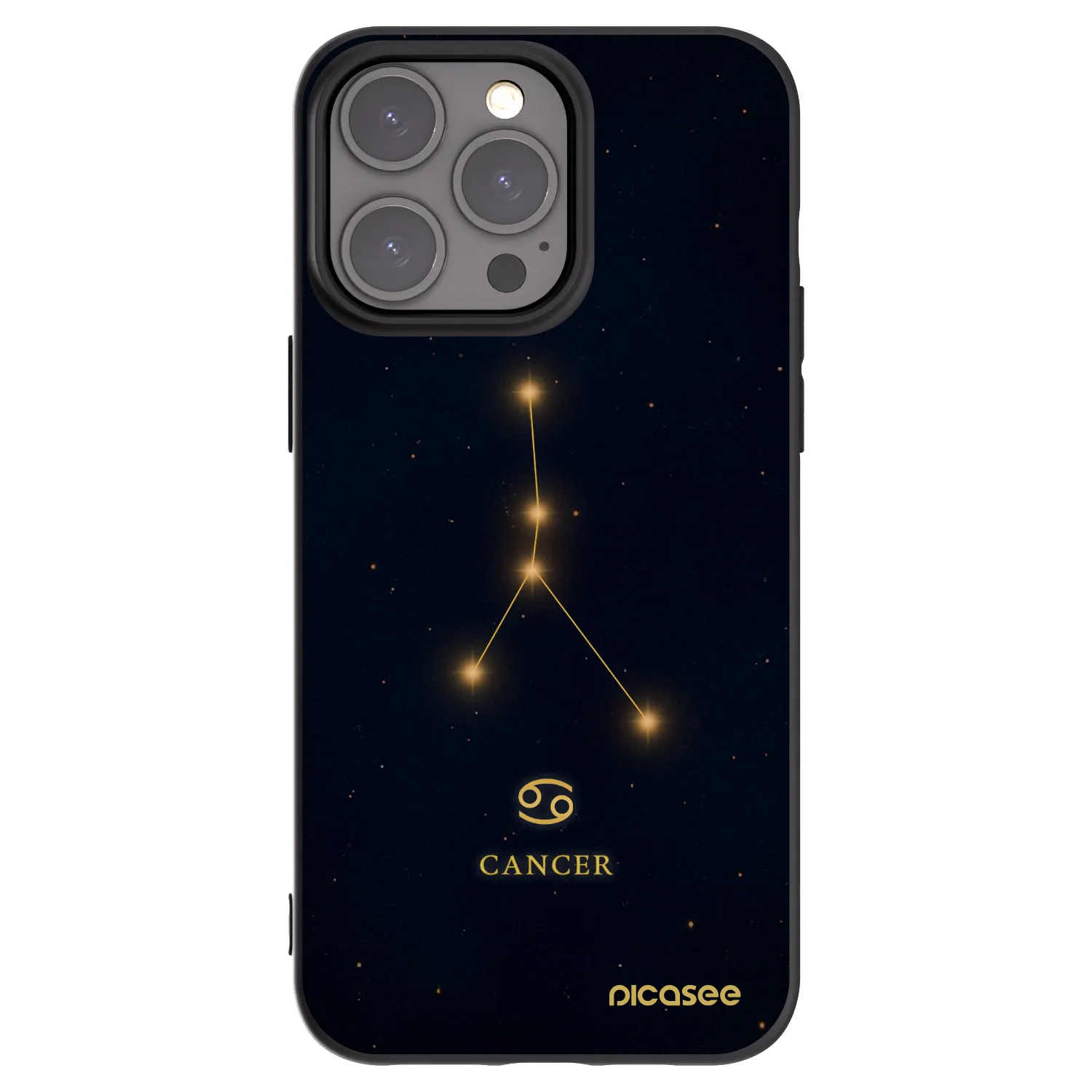 Picasee silikonski črni ovitek za Apple iPhone 15 Pro Max - CANCER