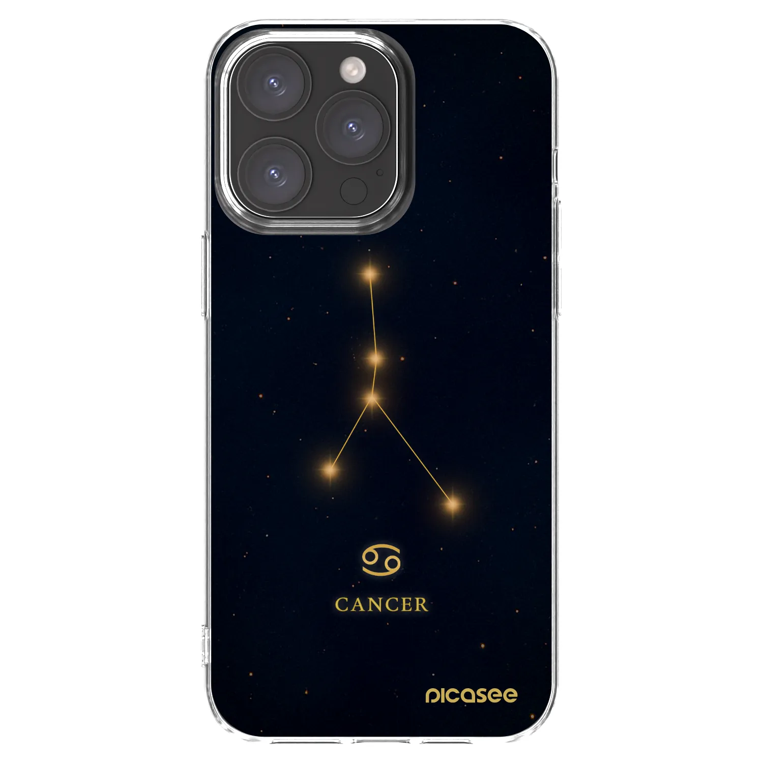 Picasee silikonski prozorni ovitek za Apple iPhone 15 Pro Max - CANCER