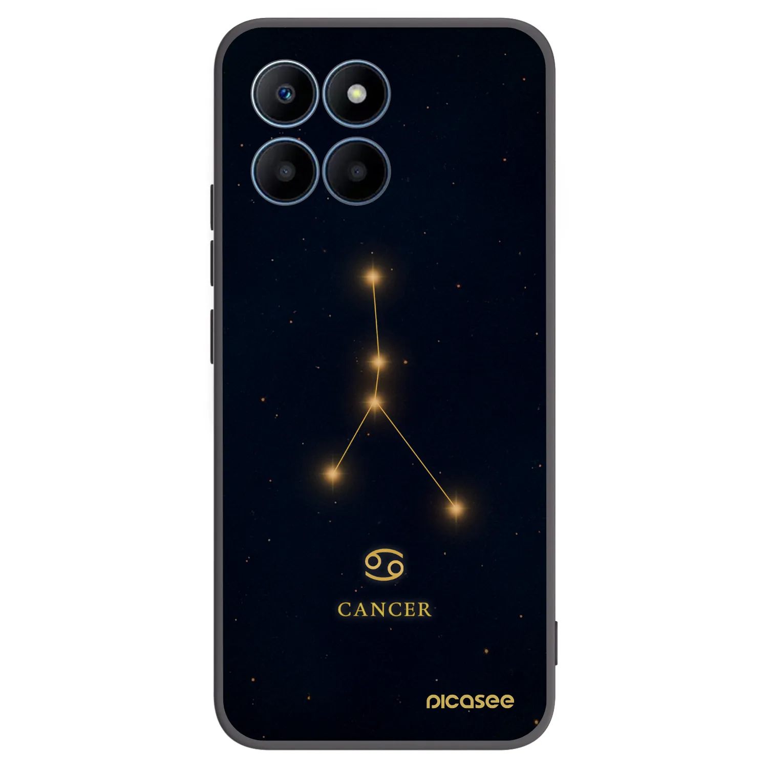 Picasee silikonski črni ovitek za Honor 70 Lite - CANCER