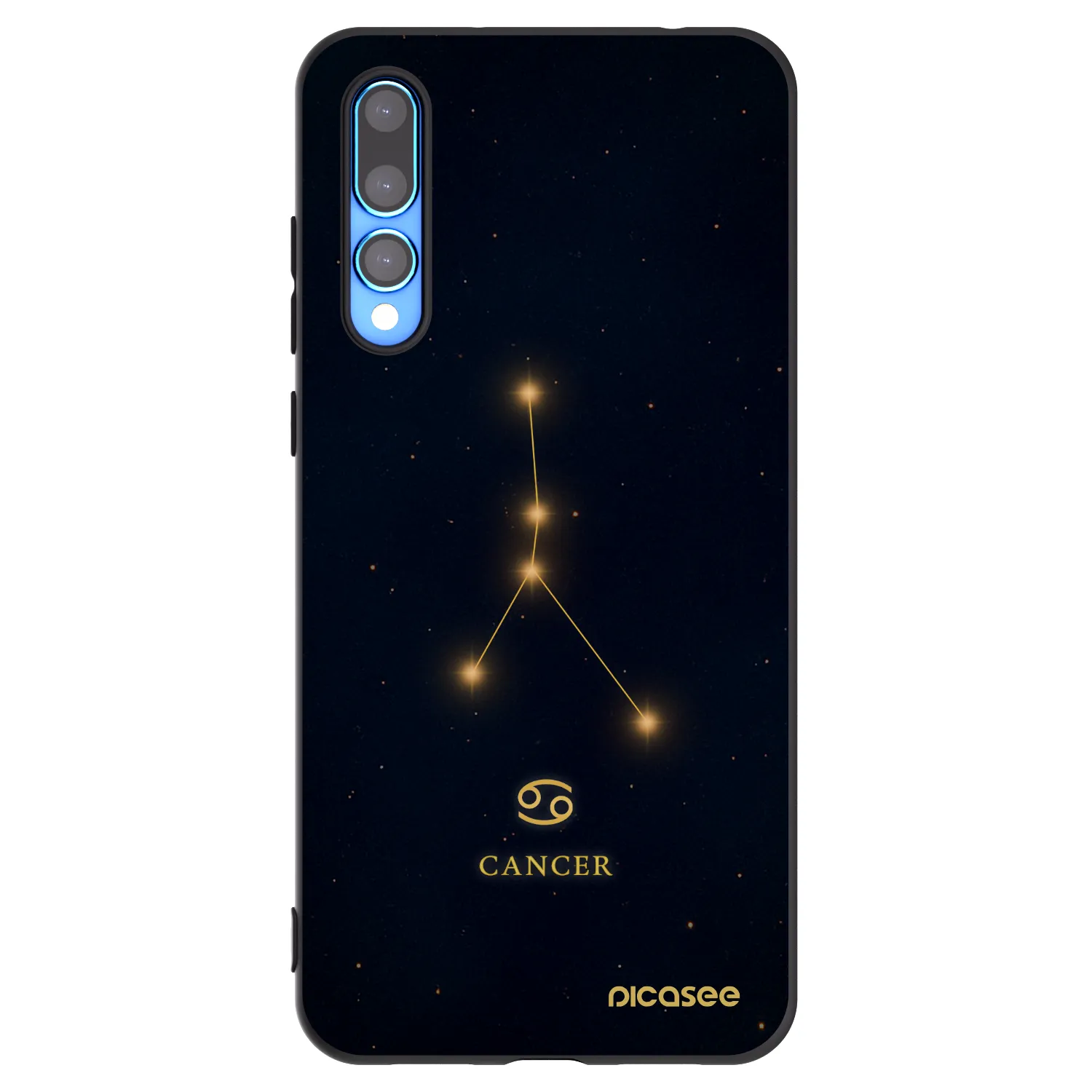 Picasee silikonski črni ovitek za Huawei P20 Pro - CANCER