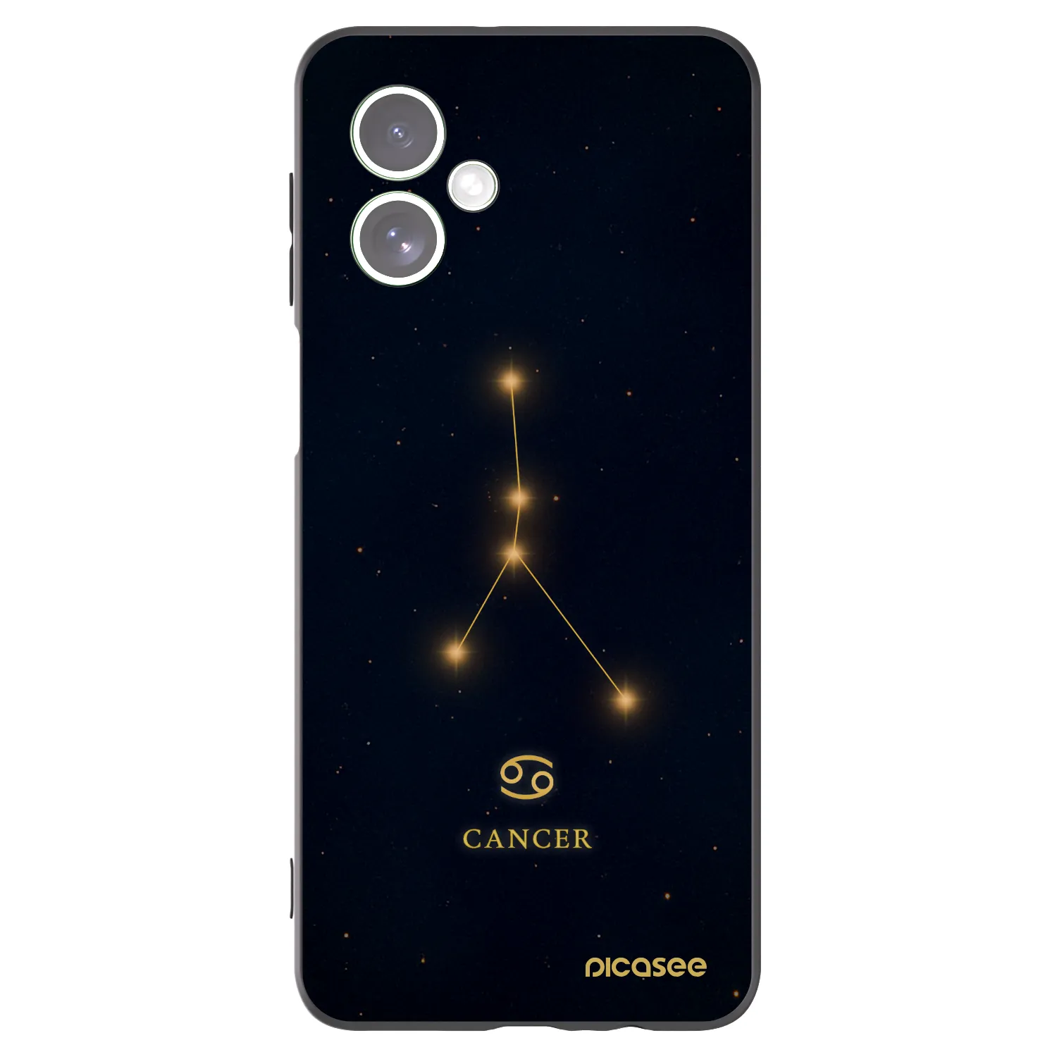 Picasee silikonski črni ovitek za Motorola Moto G54 5G - CANCER