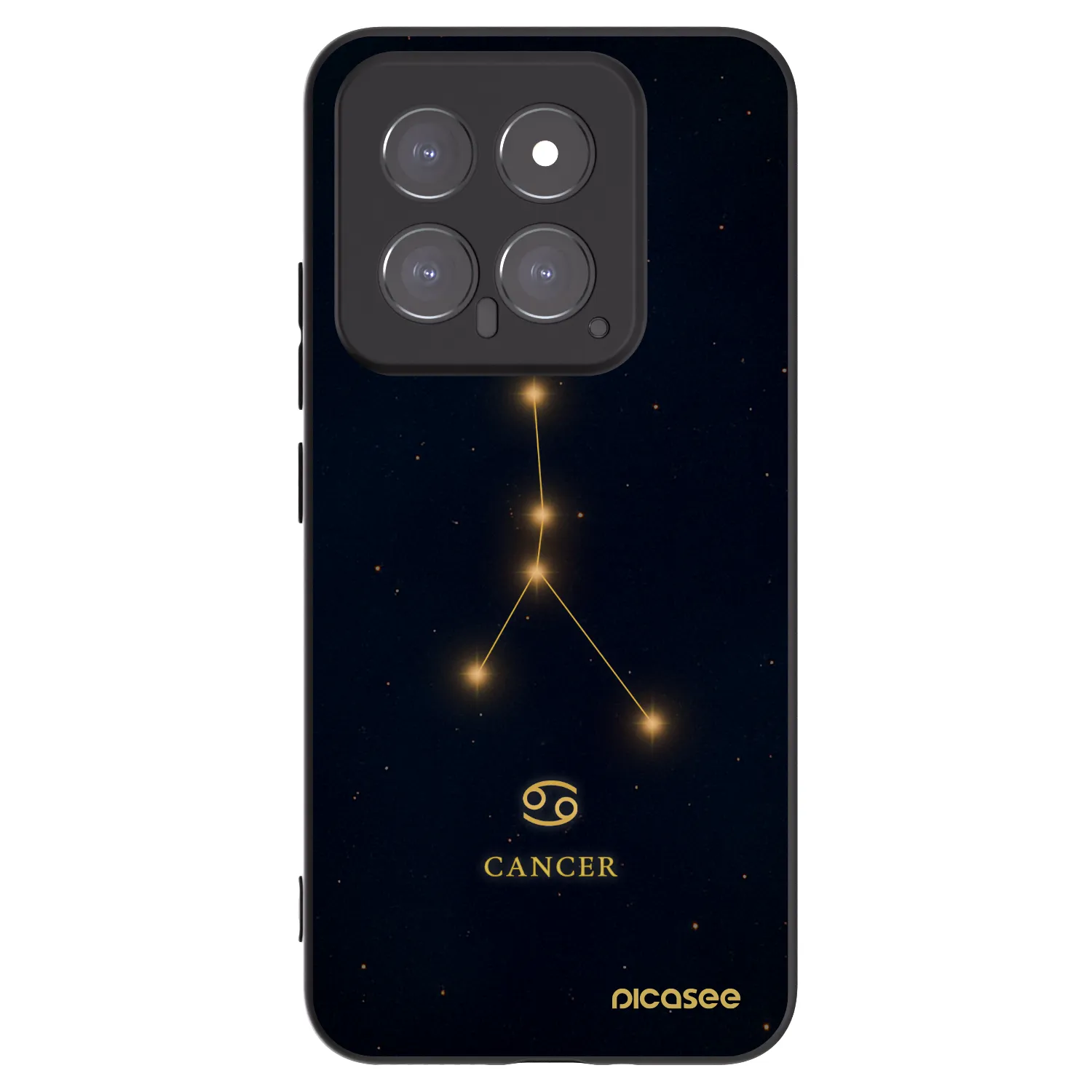 Picasee silikonski črni ovitek za Xiaomi 14 - CANCER