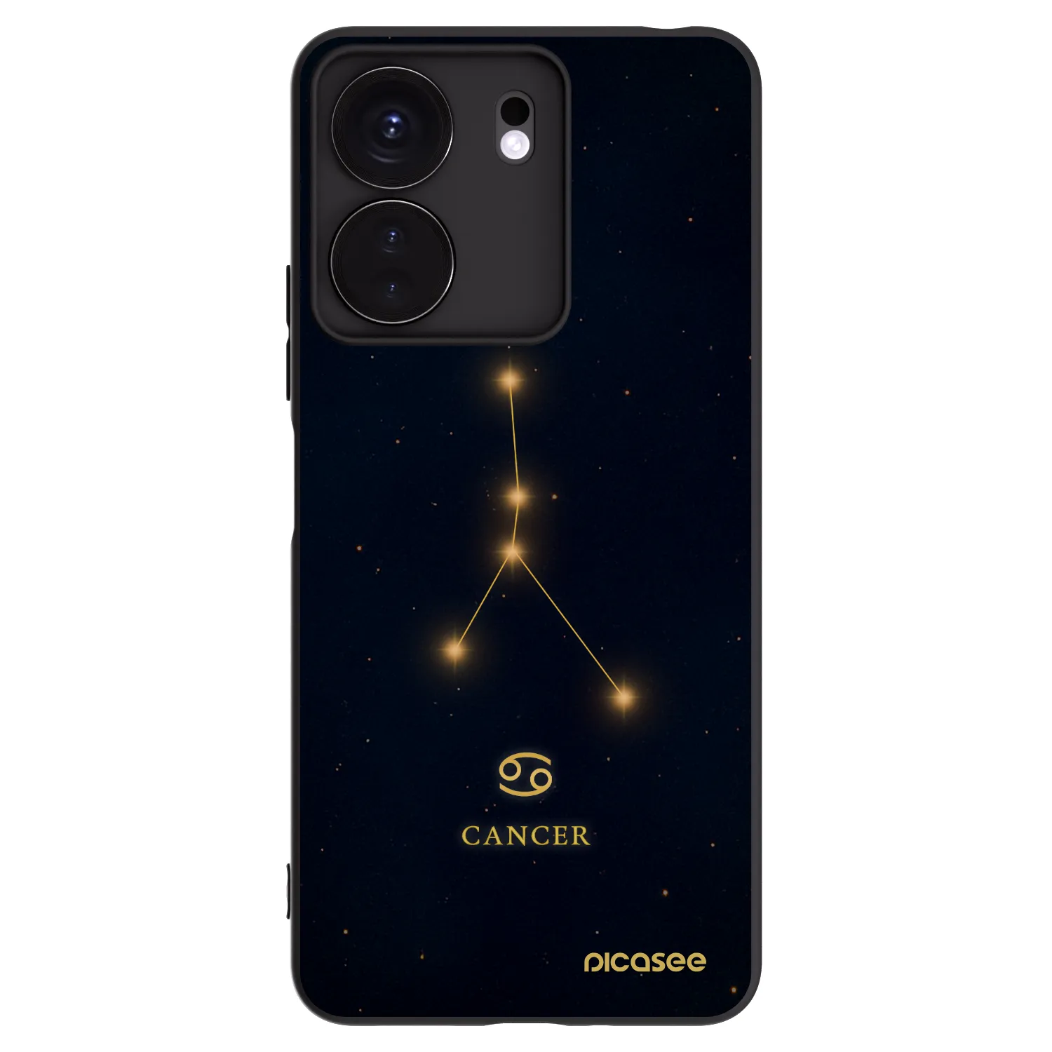 Picasee silikonski črni ovitek za Xiaomi Redmi 13C 4G - CANCER